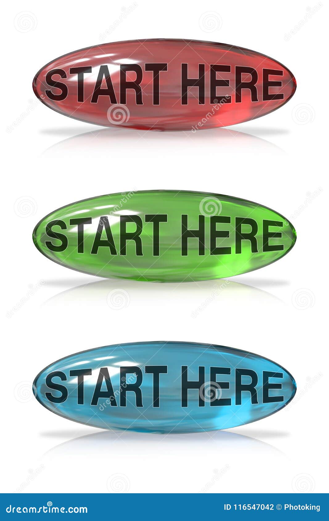 start here button