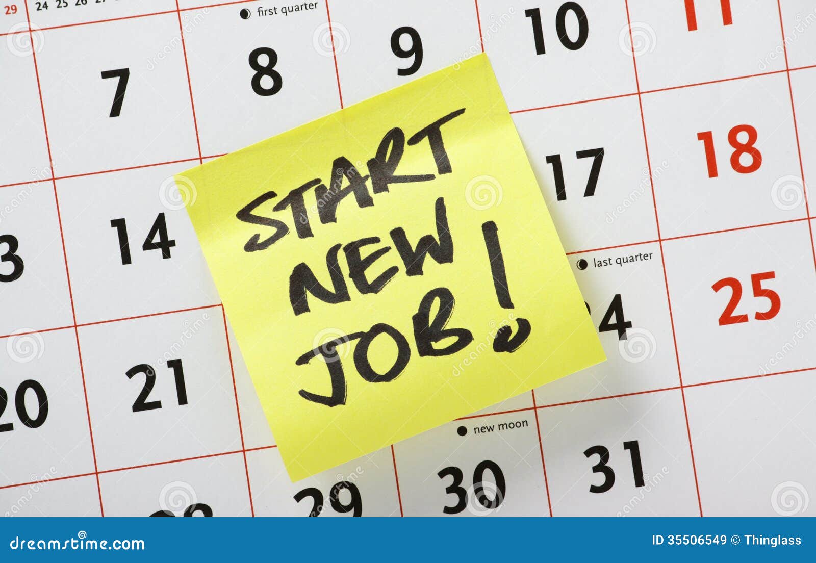 Start New Job! stock image. Image of start, page, important 35506549