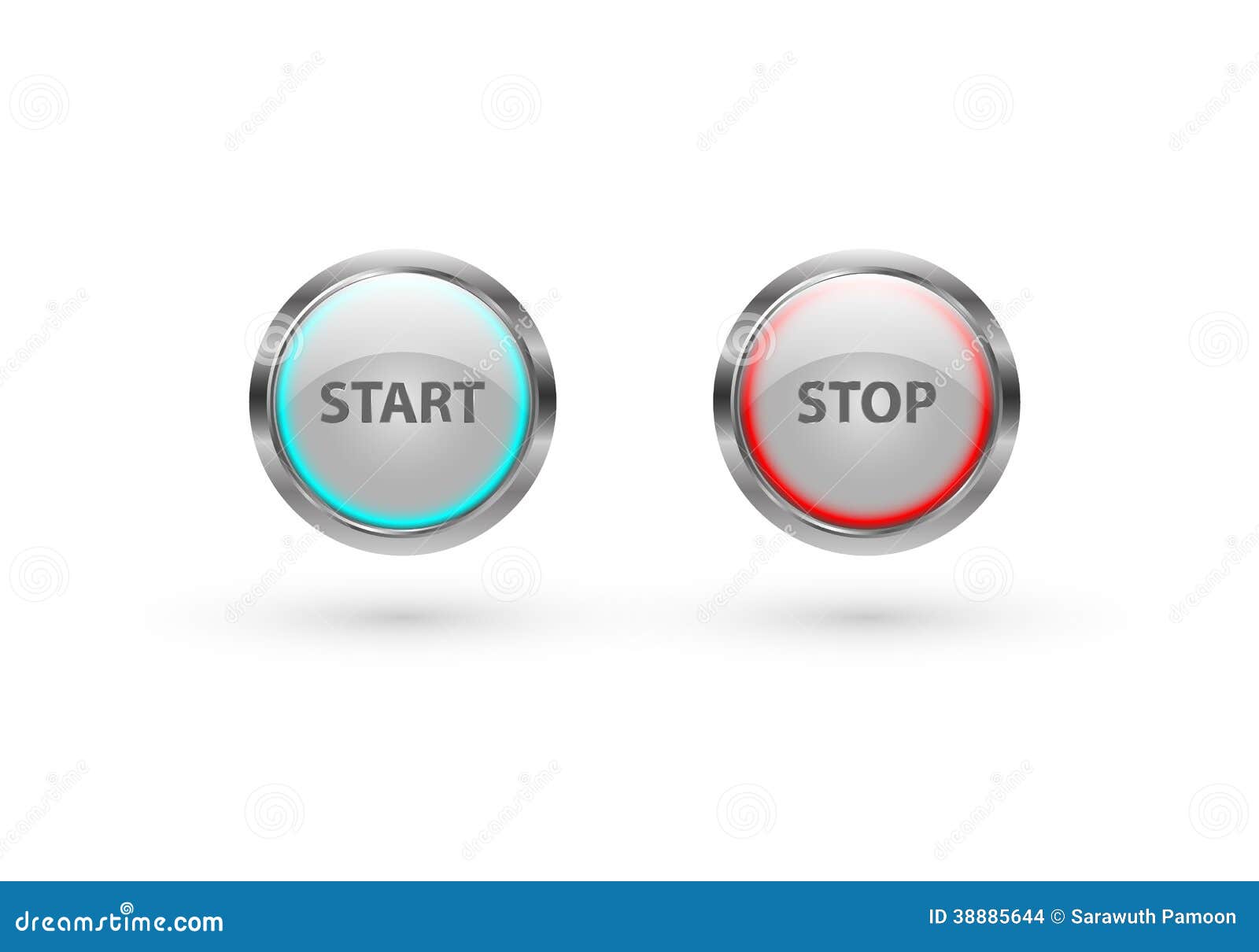 start stop power button