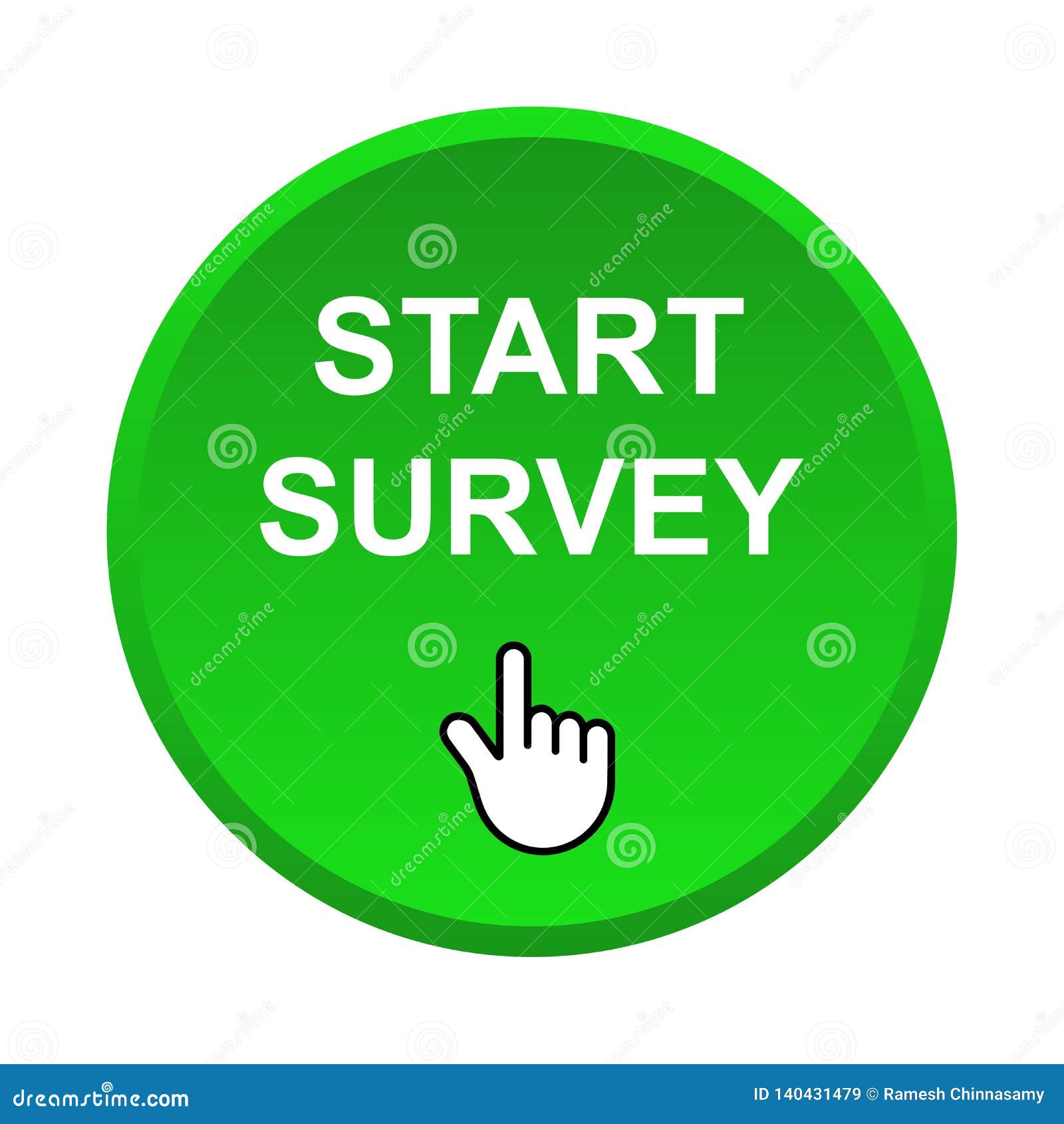 Start survey button stock vector. Illustration of icon - 140431479