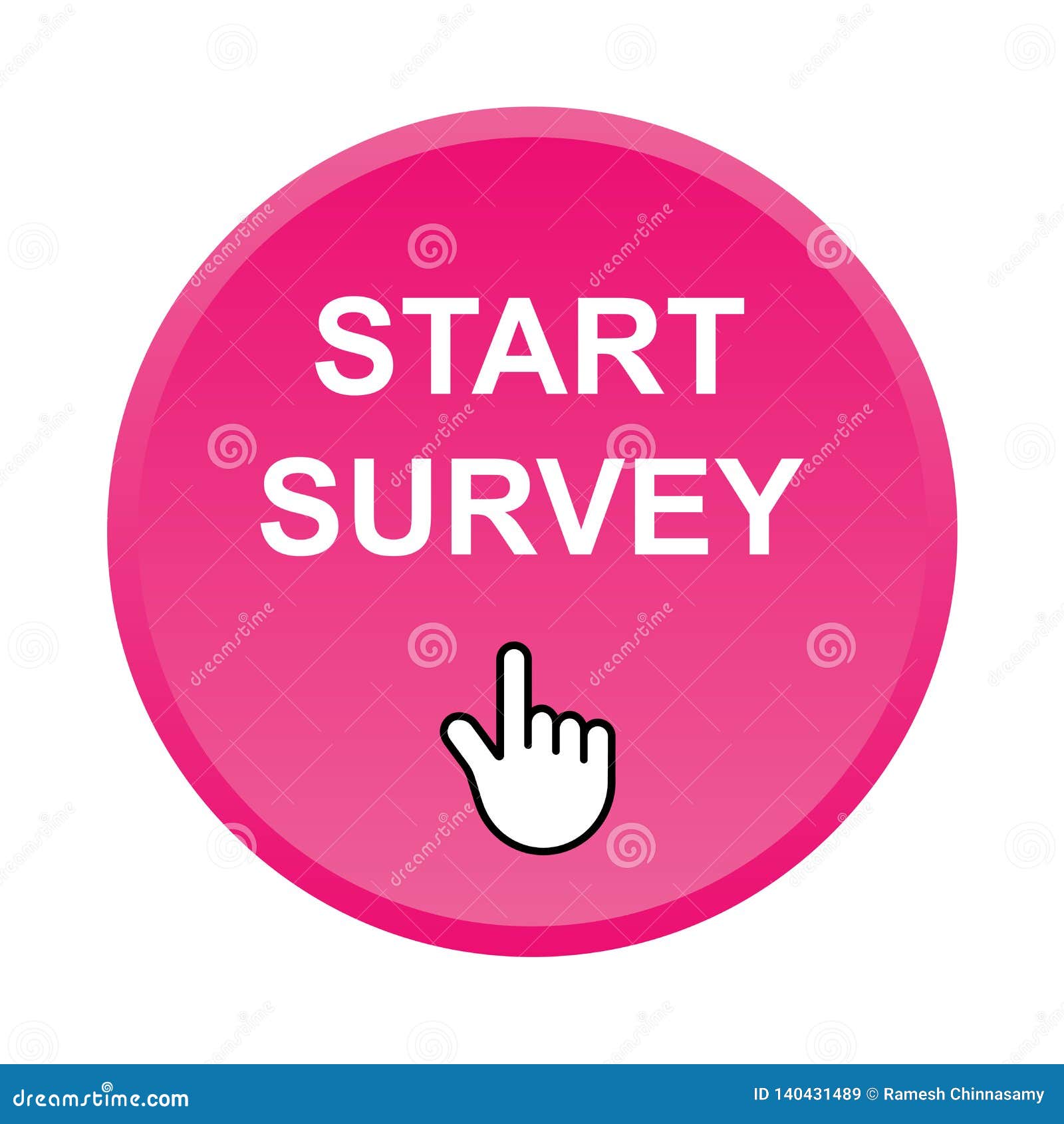 Start survey button stock vector. Illustration of click - 140430910