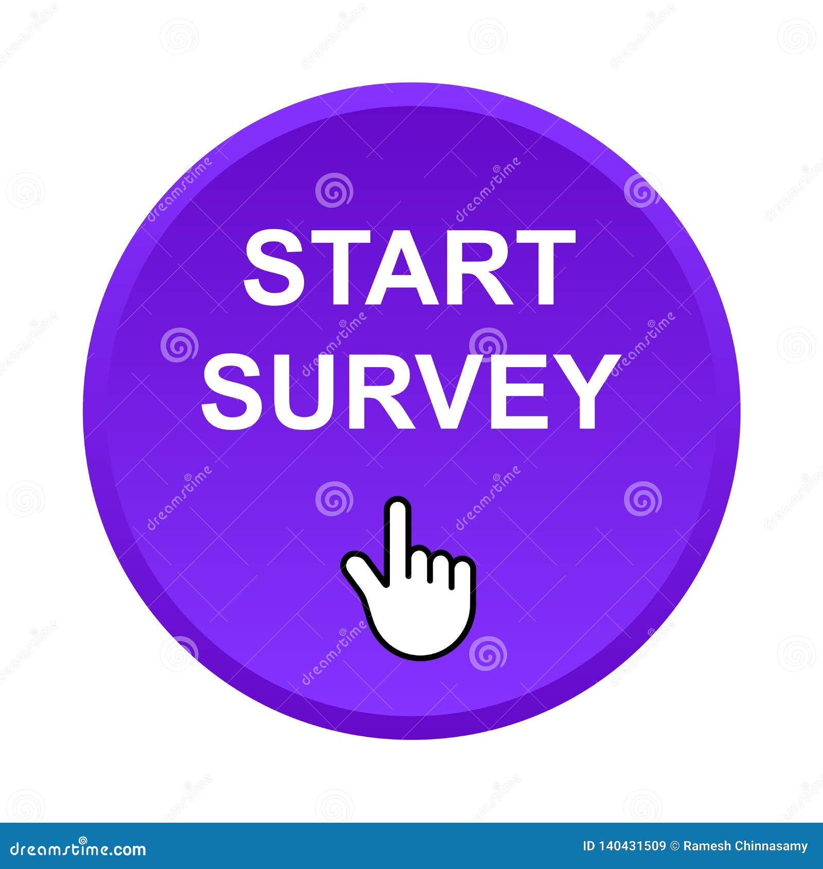 Start survey button stock vector. Illustration of advertisement - 140431569