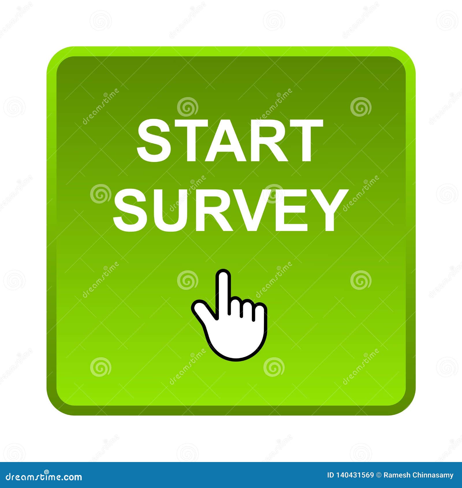 Start survey button stock vector. Illustration of advertisement - 140431569