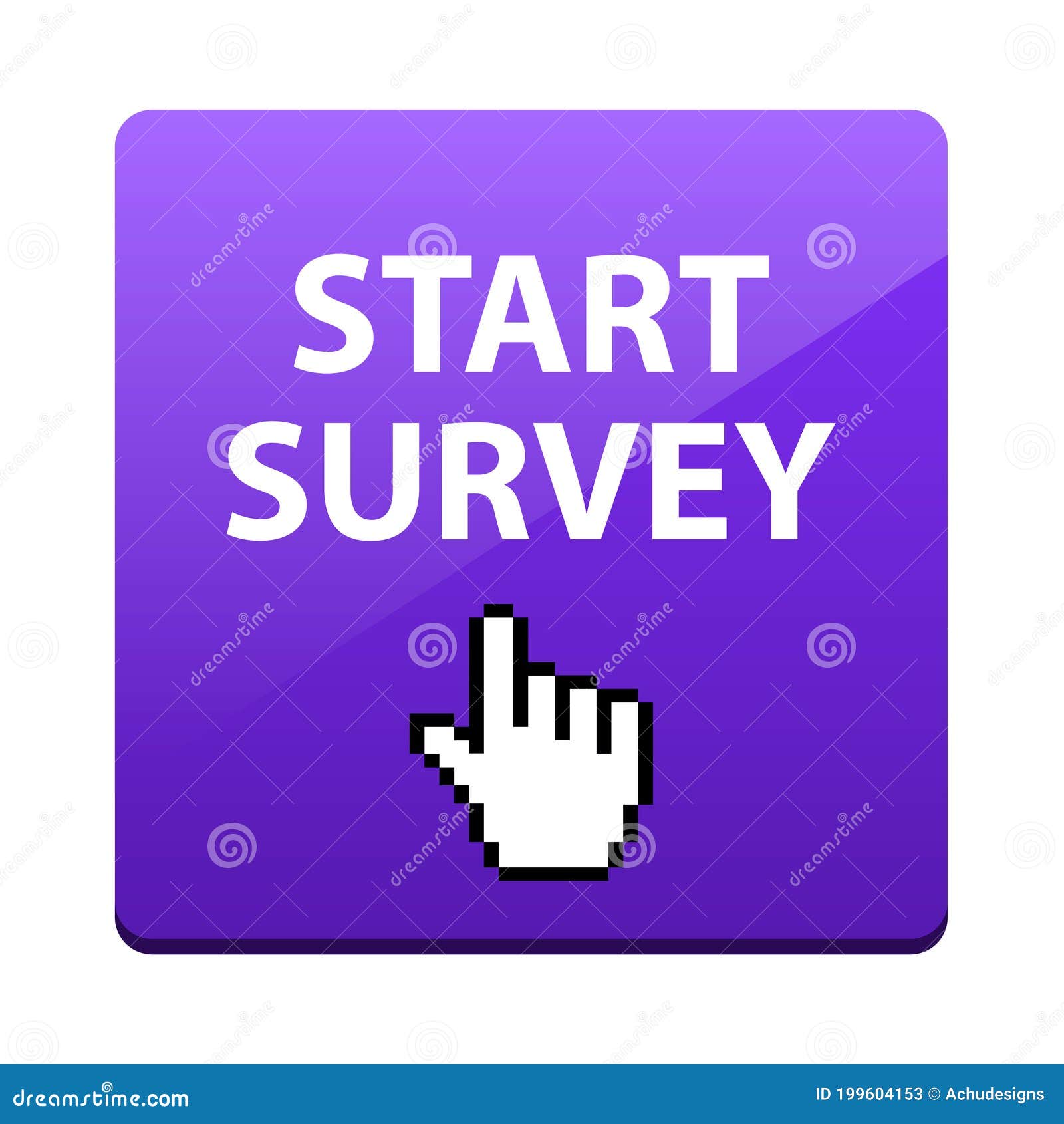 Start survey button stock vector. Illustration of advertisement - 140431569