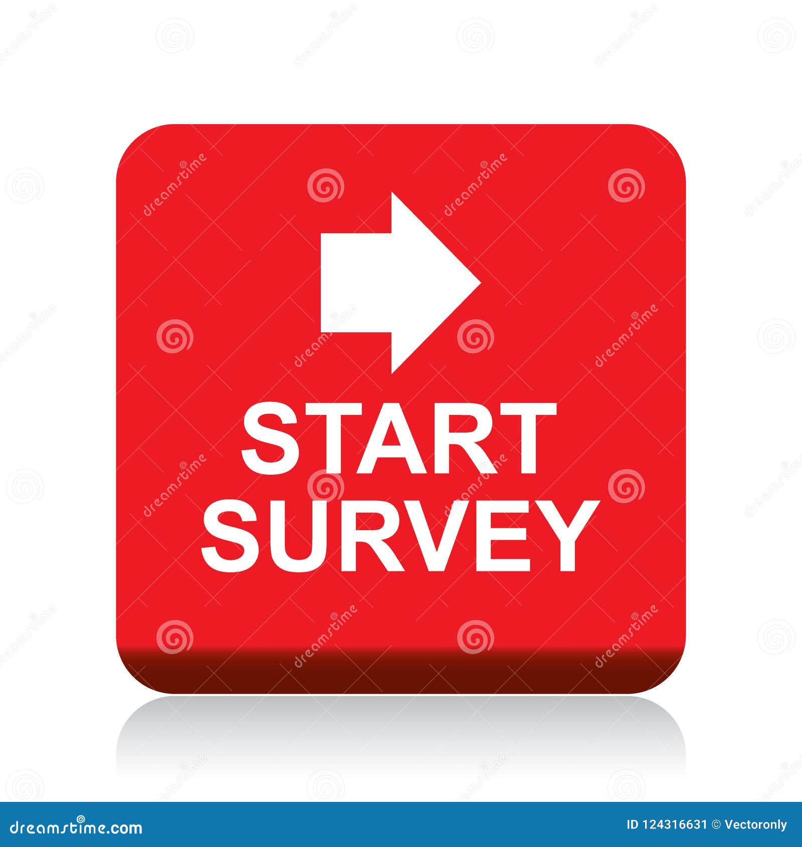 Start survey button stock vector. Illustration of advertisement - 140431569