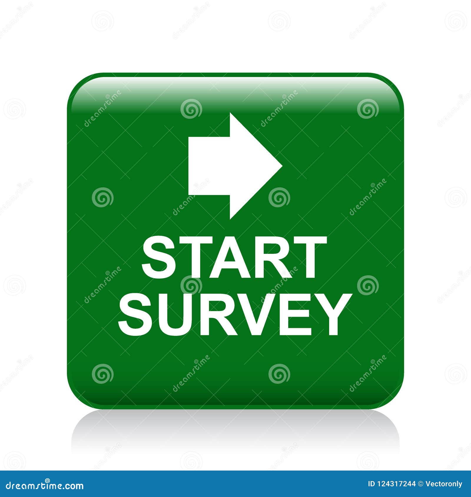 Start survey button stock vector. Illustration of click - 140430910