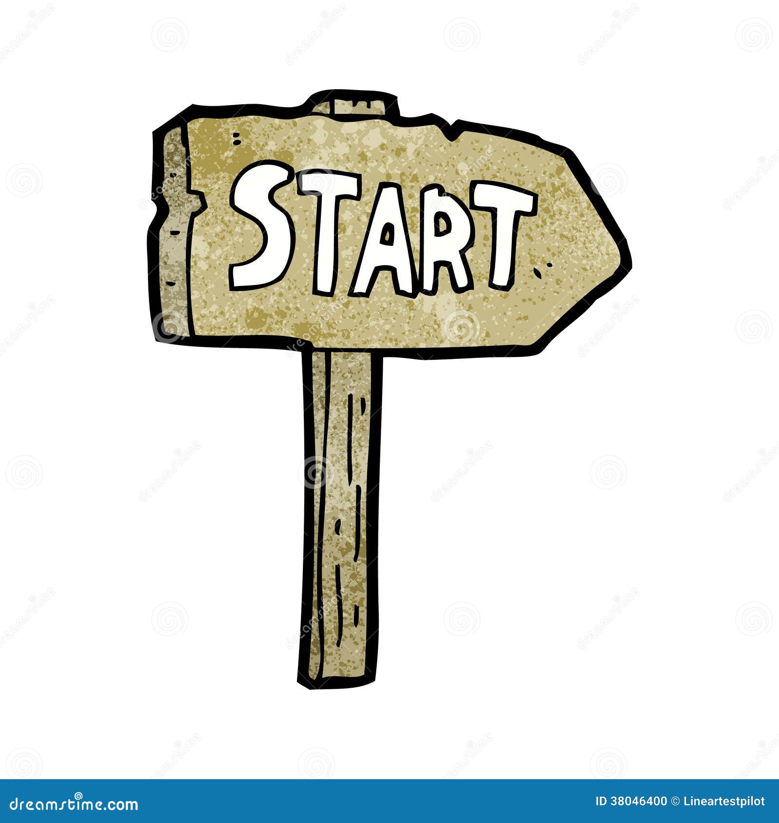 Start Symbol Cartoon Stock Photo - Image: 38046400