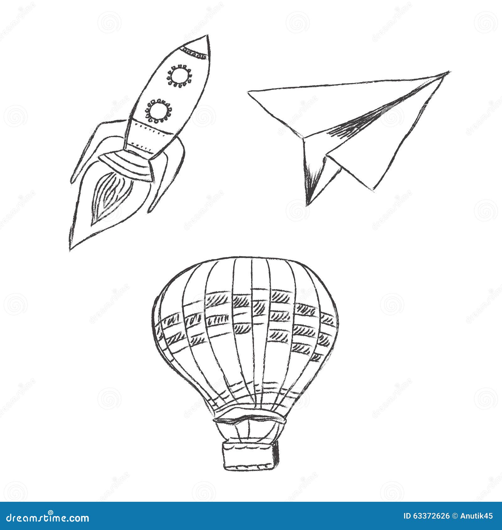 Launching startup online concept sketch hand Vector Image