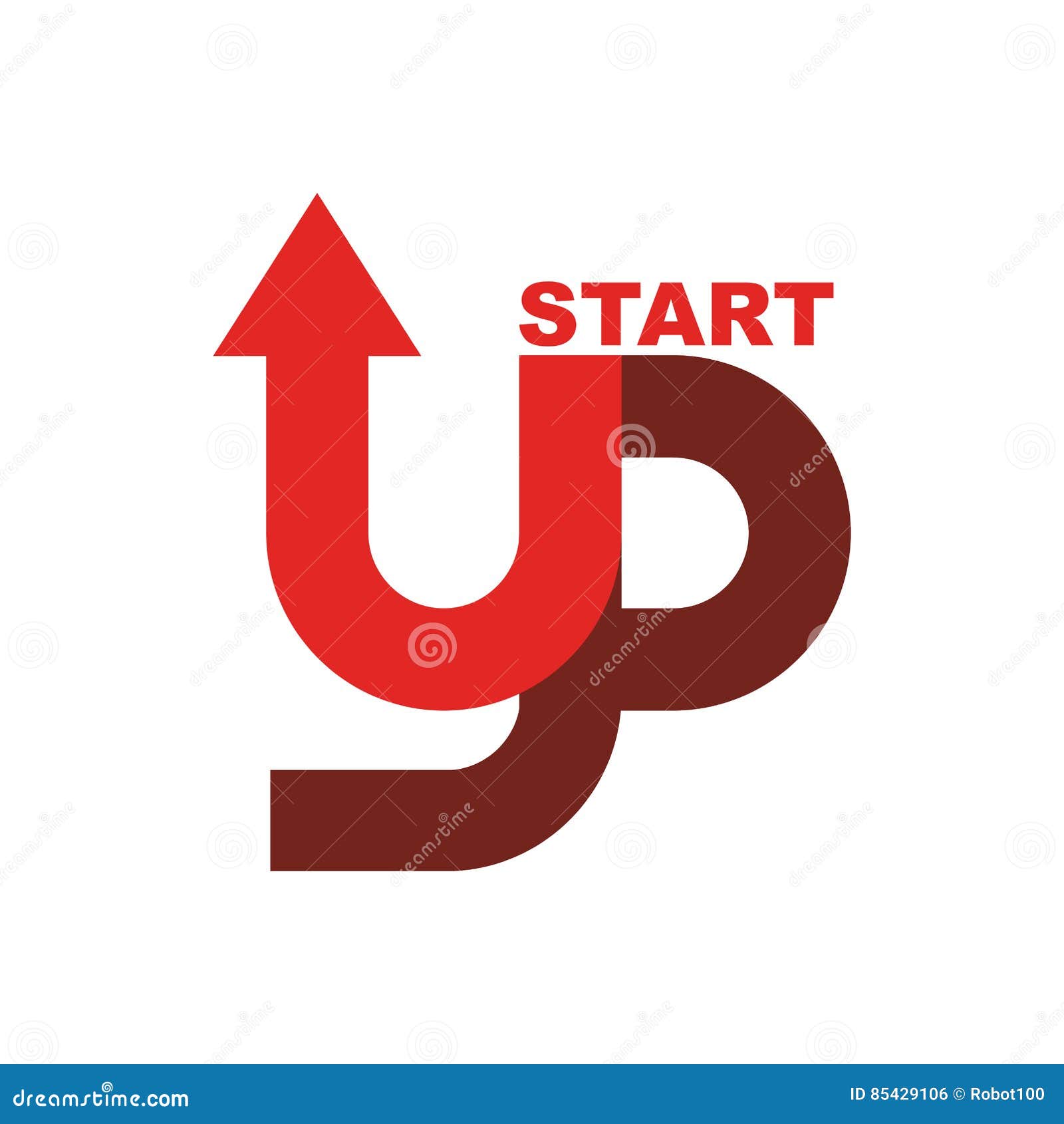 start up logo. startup emblem. running business. getting case. r