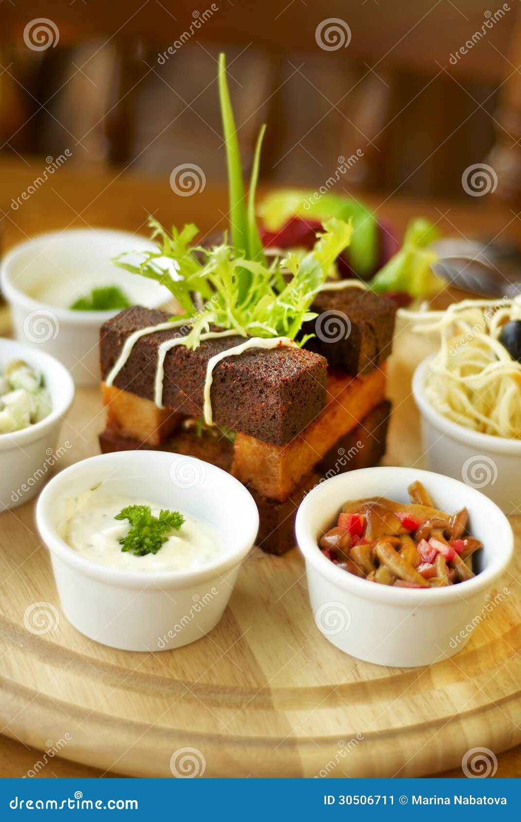 Starter Platter with Appetizers Stock Image Image of fried, aioli