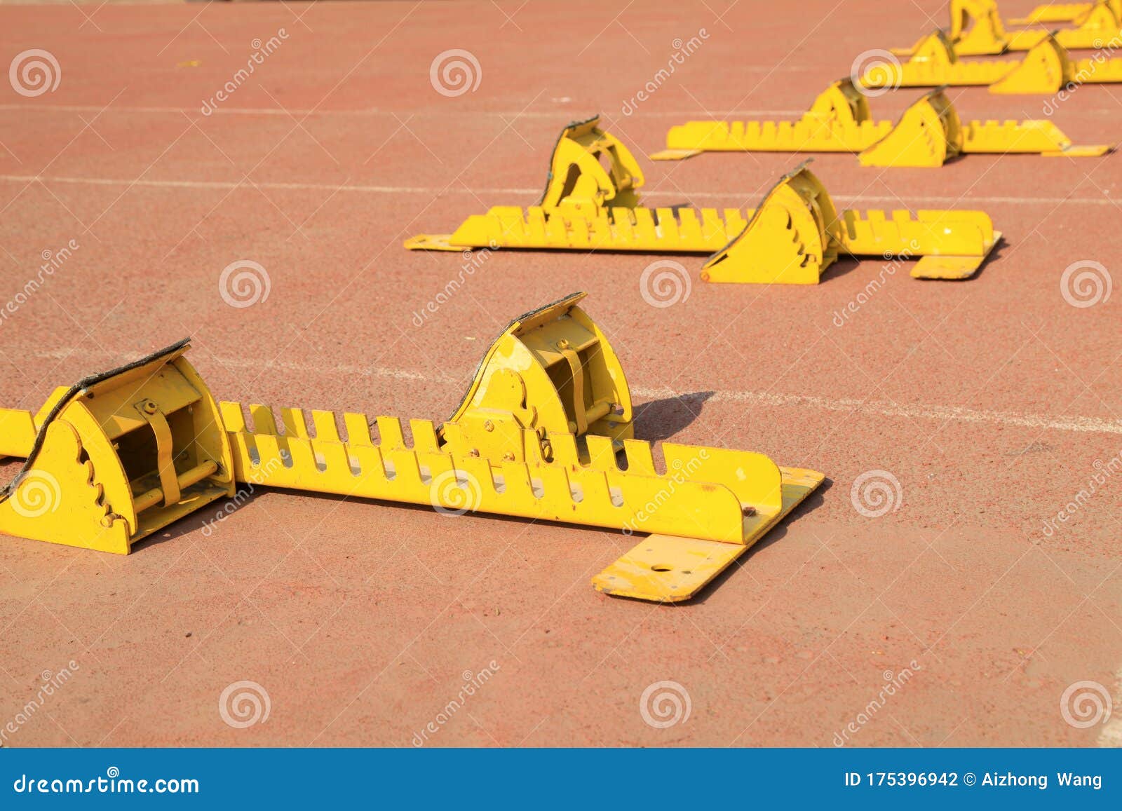 Starting block stock photo. Image of lane, competition 175396942