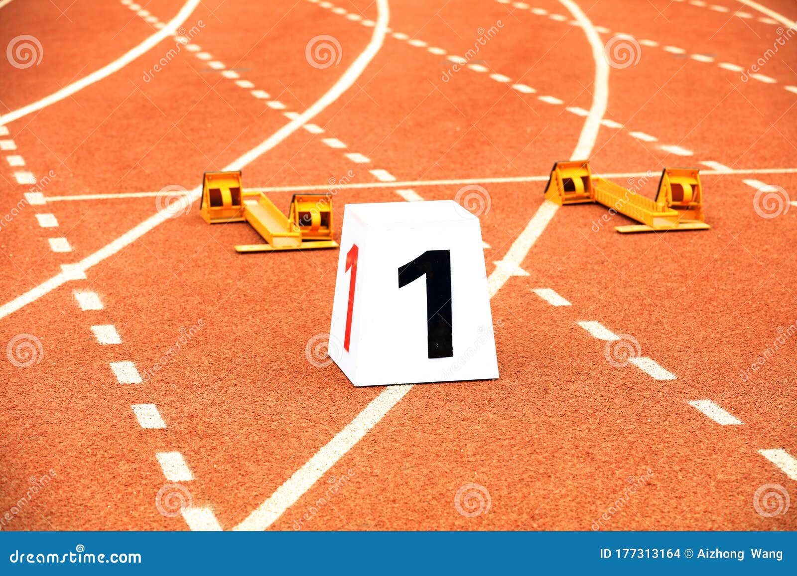 Starting blocks stock photo. Image of health, motion 177313164