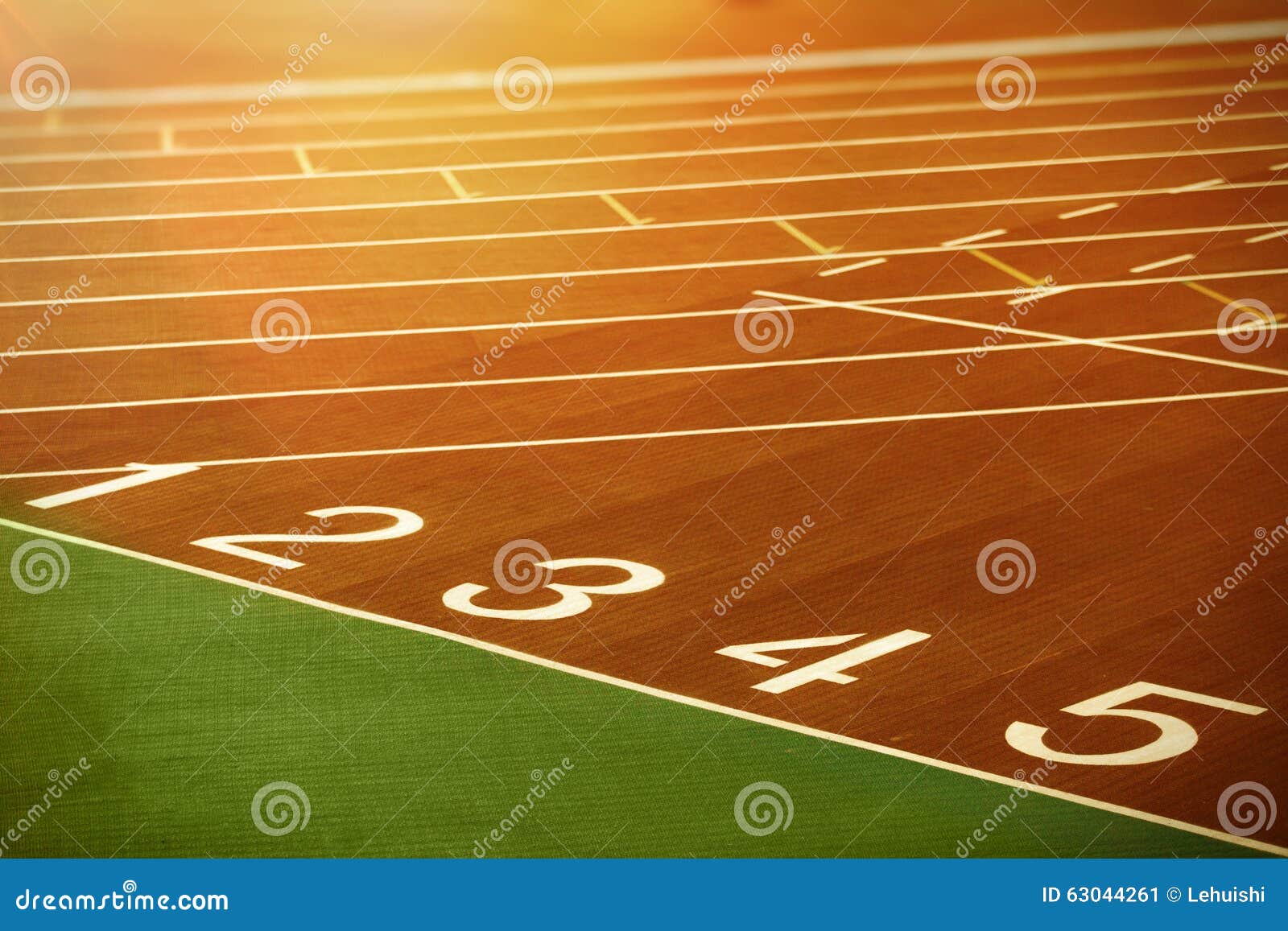 Starting Lane of Running Track Stock Image Image of ground, event