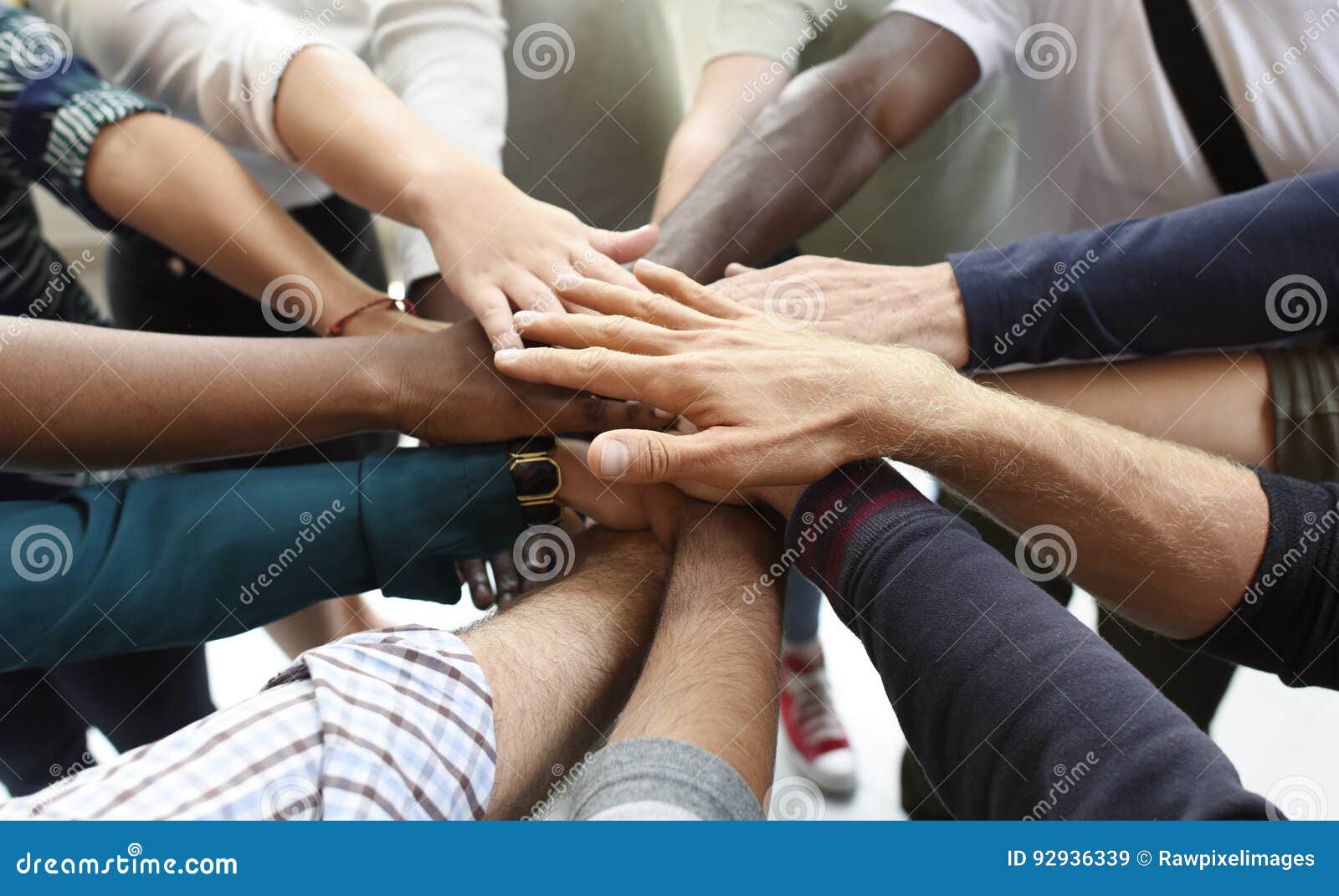 startup business people teamwork cooperation hands together