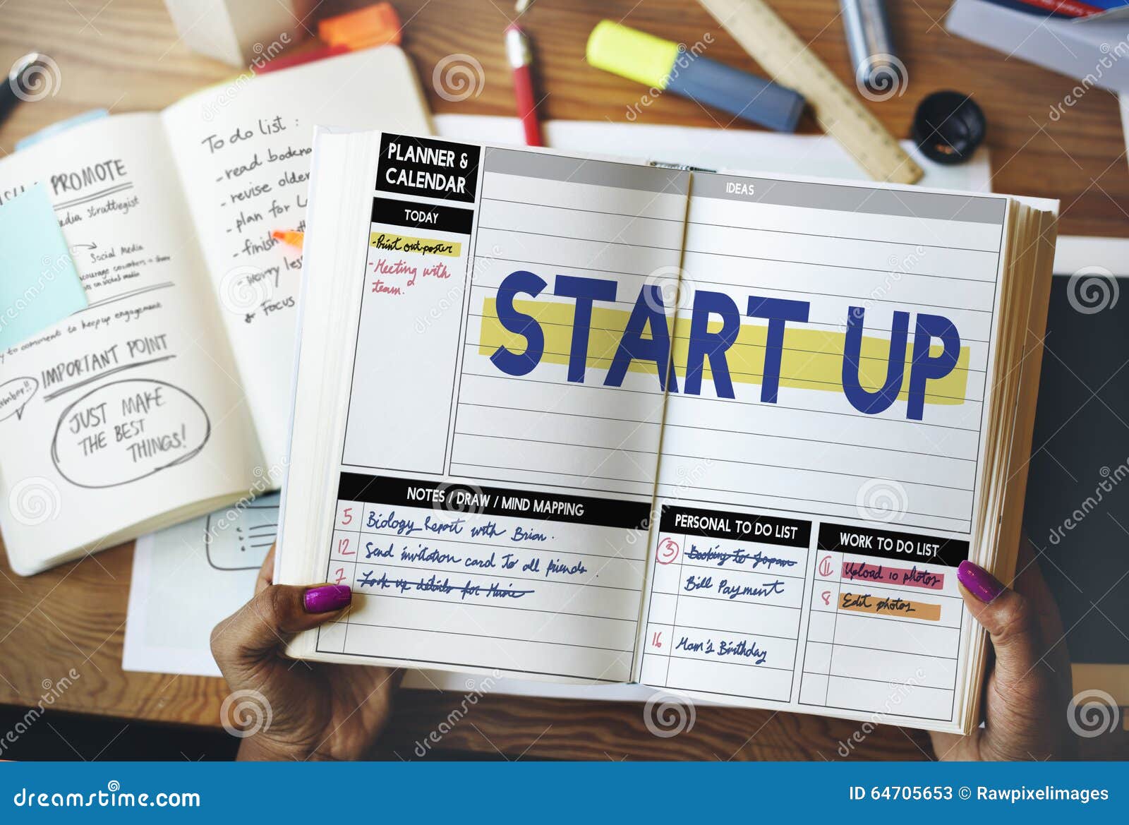 Startup Business Plan New Business Launch Concept Stock Image Image
