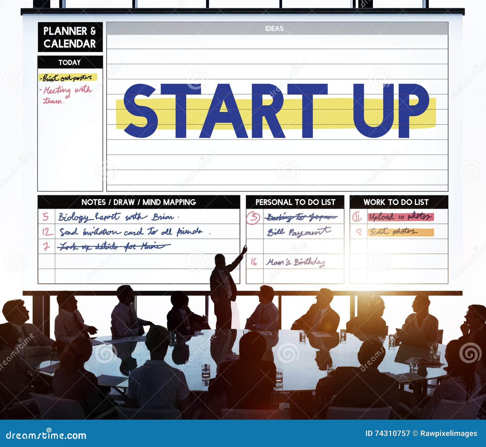 Startup Business Plan New Business Launch Concept Stock Image Image