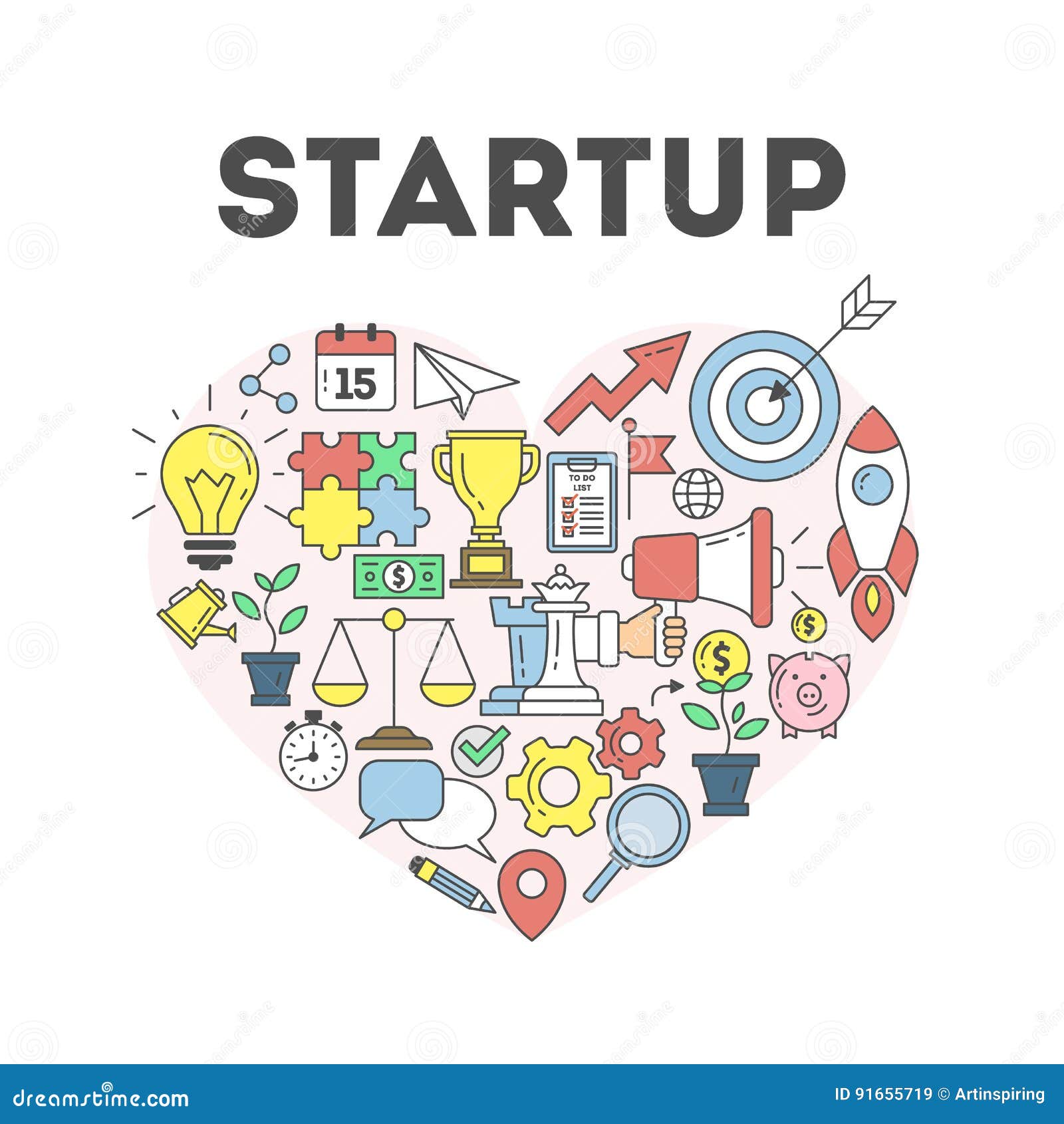 Startup Concept Illustration. Stock Vector - Illustration of process