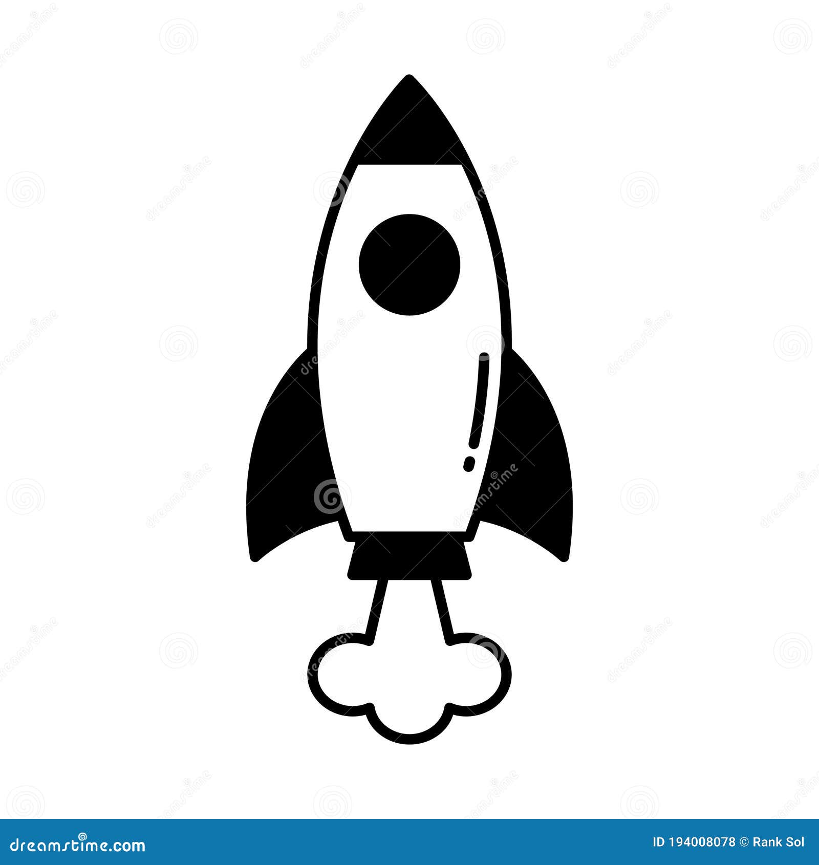 startup half glyph style  icon which can easily modify or edit