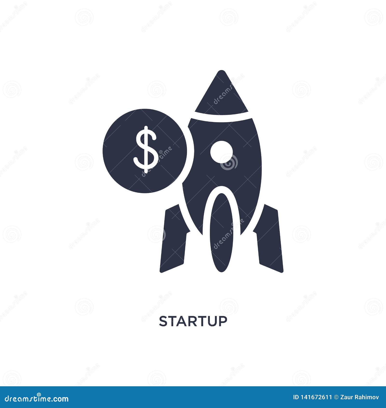 Startup Icon on White Background. Simple Element Illustration from