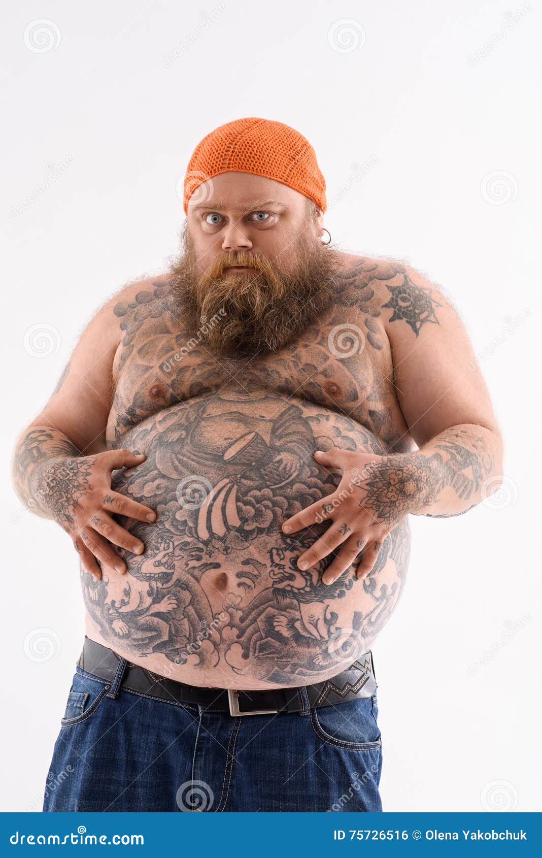 starved male fatty with