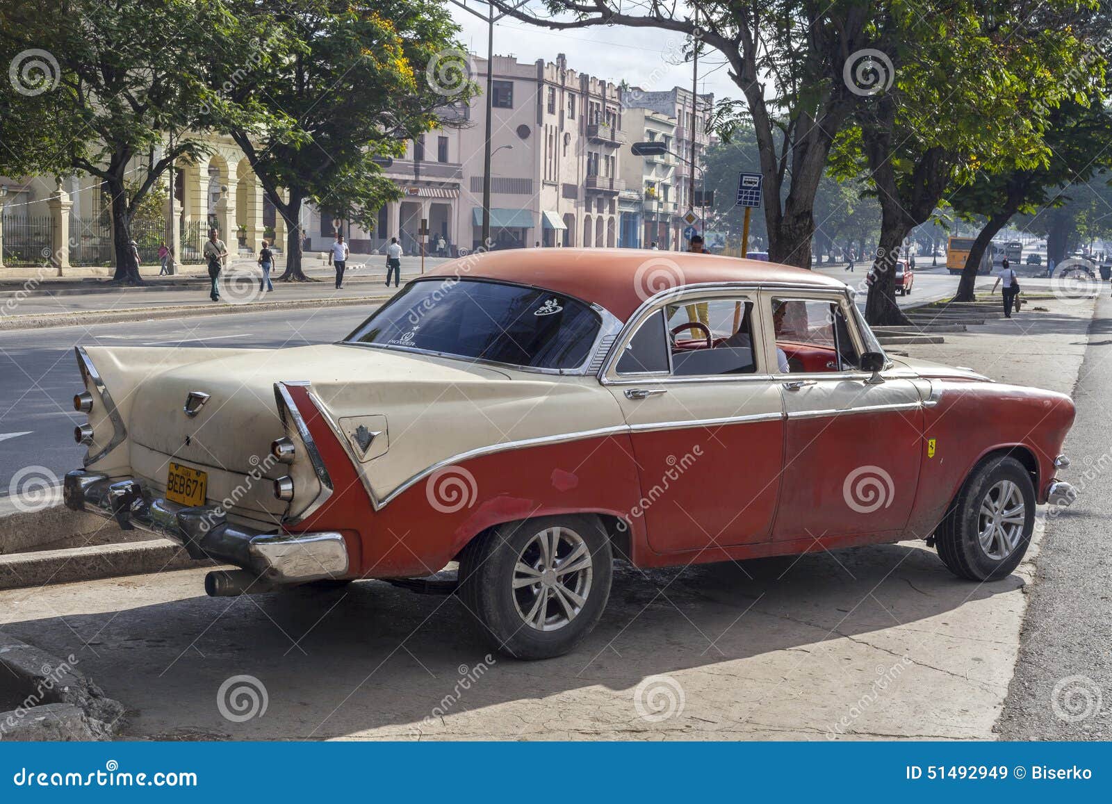 Stary samochodowy Havana obraz stock editorial. Obraz