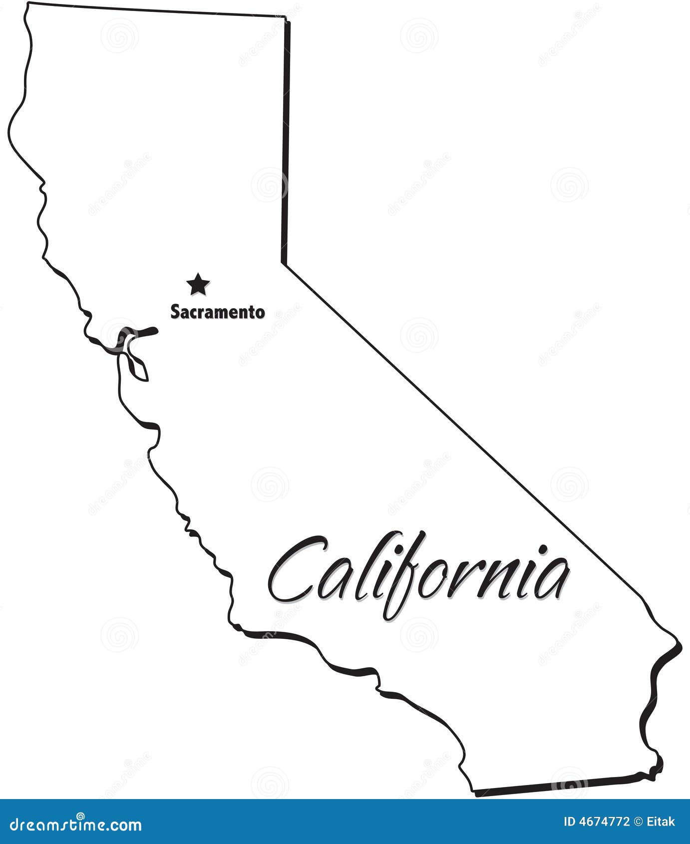 free clipart map of california - photo #39