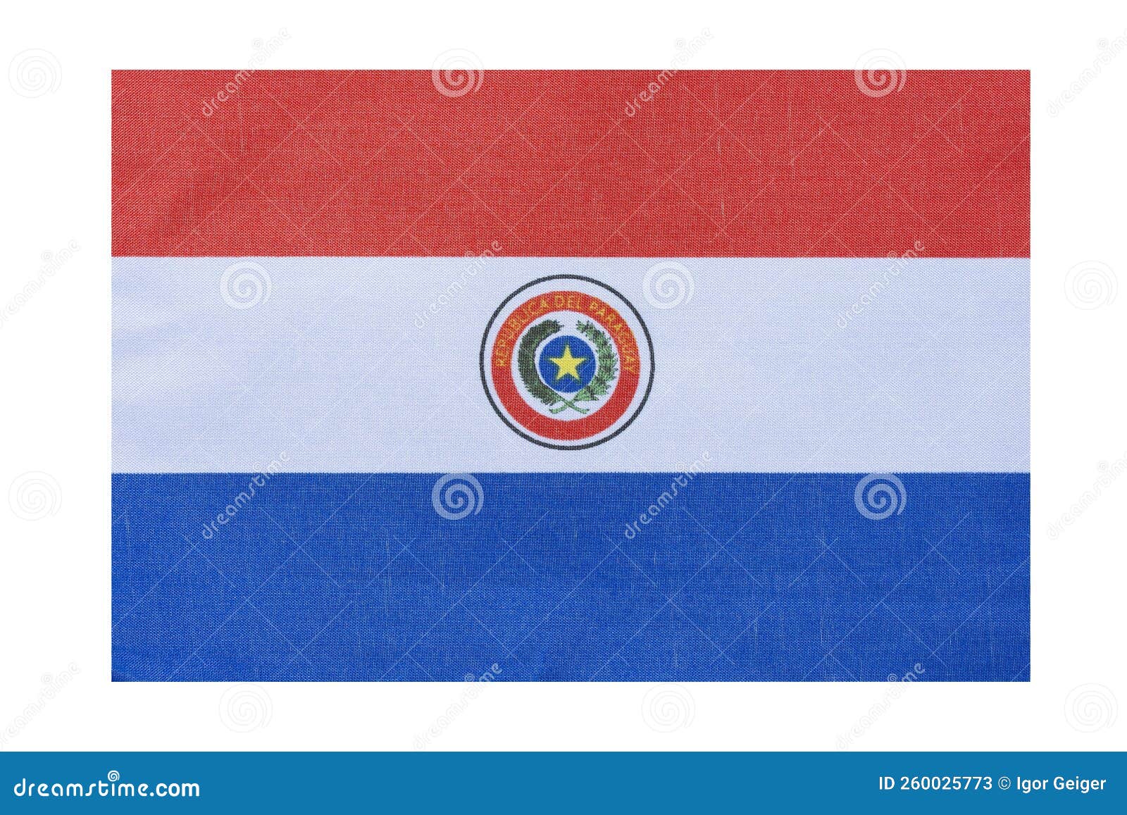 State Flag of the Country of Paraguay, Isolate Stock Image Image of state, paraguay 260025773