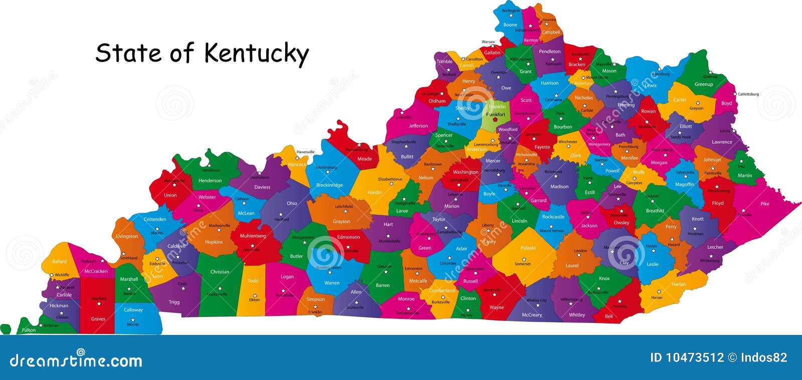 State Of Kentucky Stock Photography - Image: 10473512