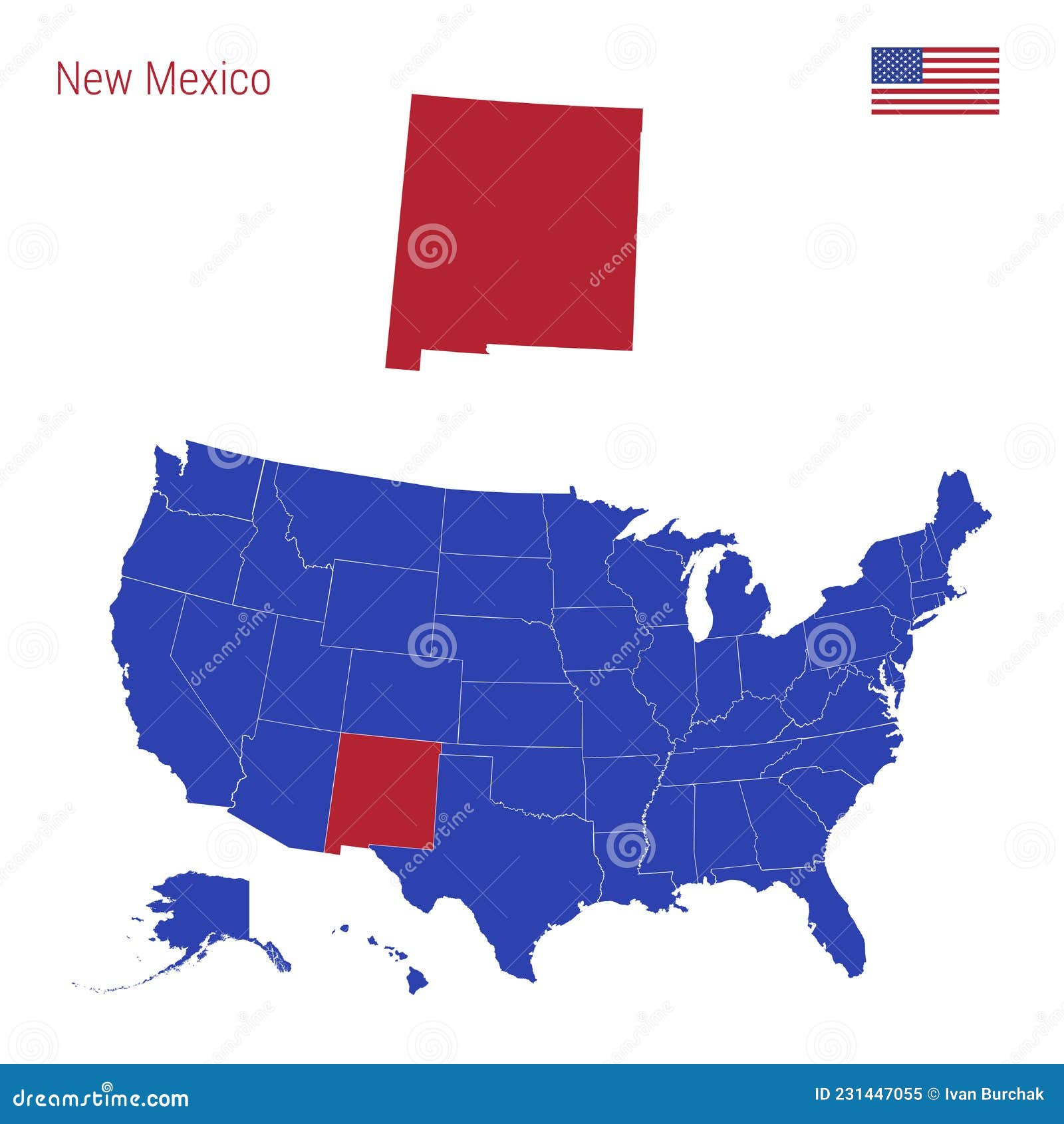 the-state-of-new-mexico-is-highlighted-in-red-vector-map-of-the-united