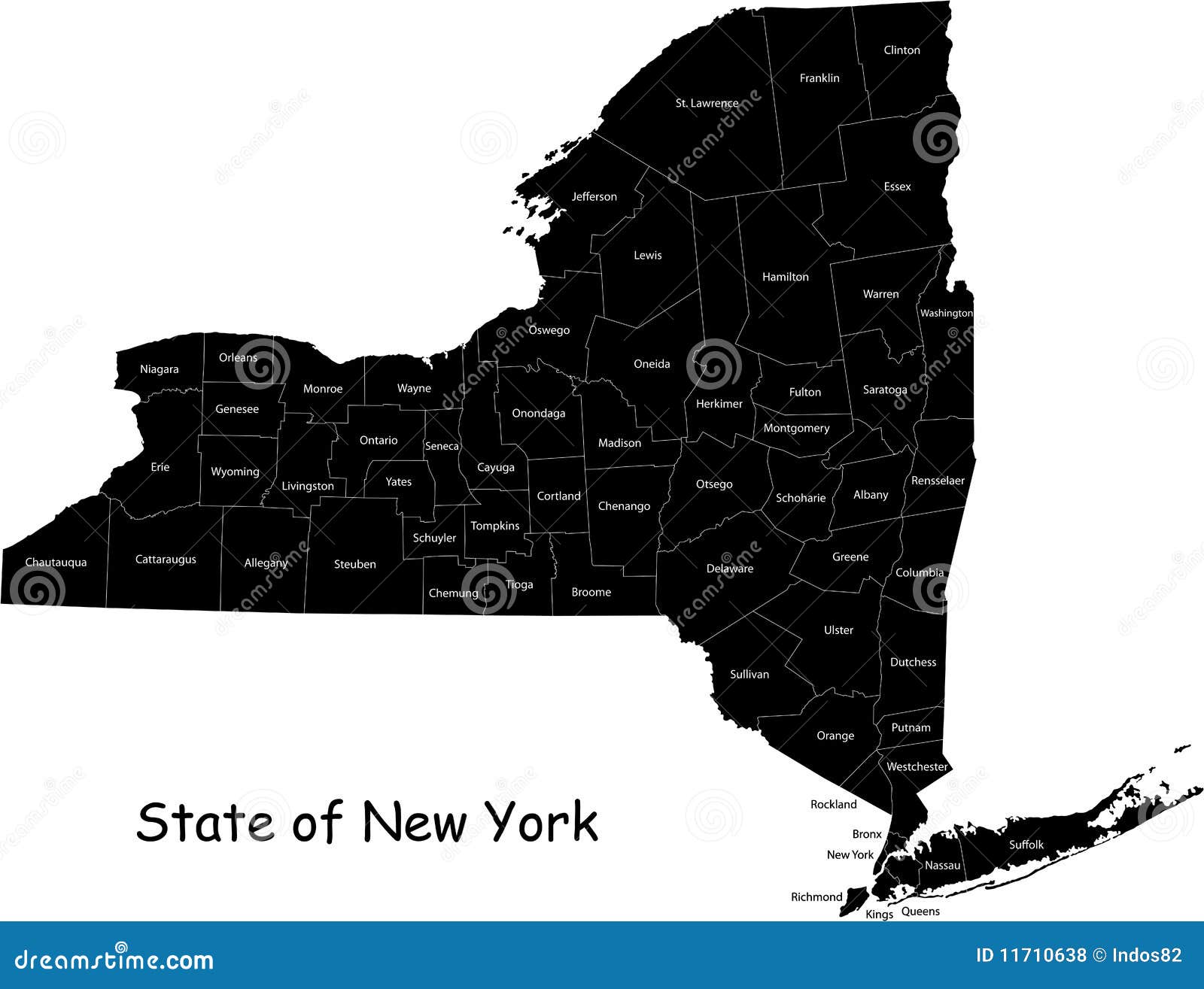 State of New York stock illustration. Illustration of district - 11710638