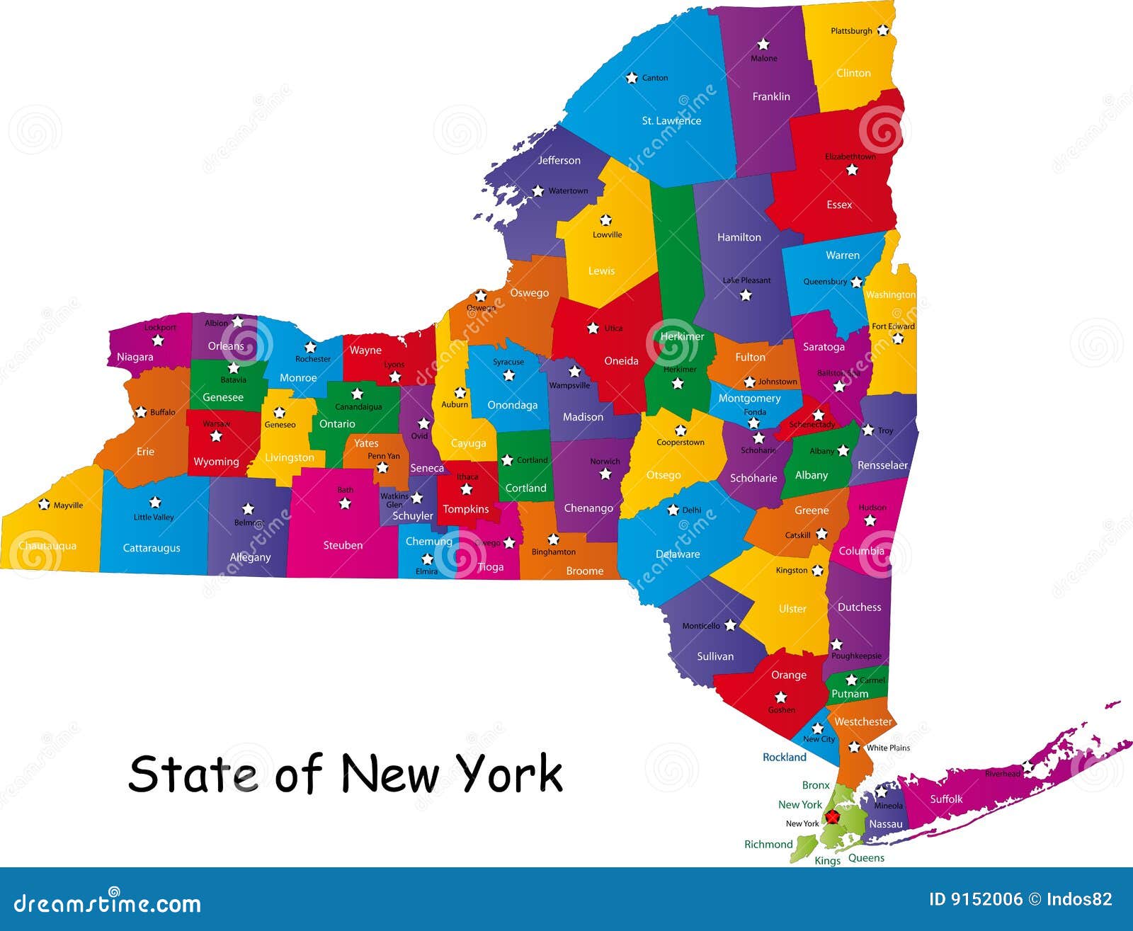 Map Of Columbia In New York Vector Illustration | CartoonDealer.com ...