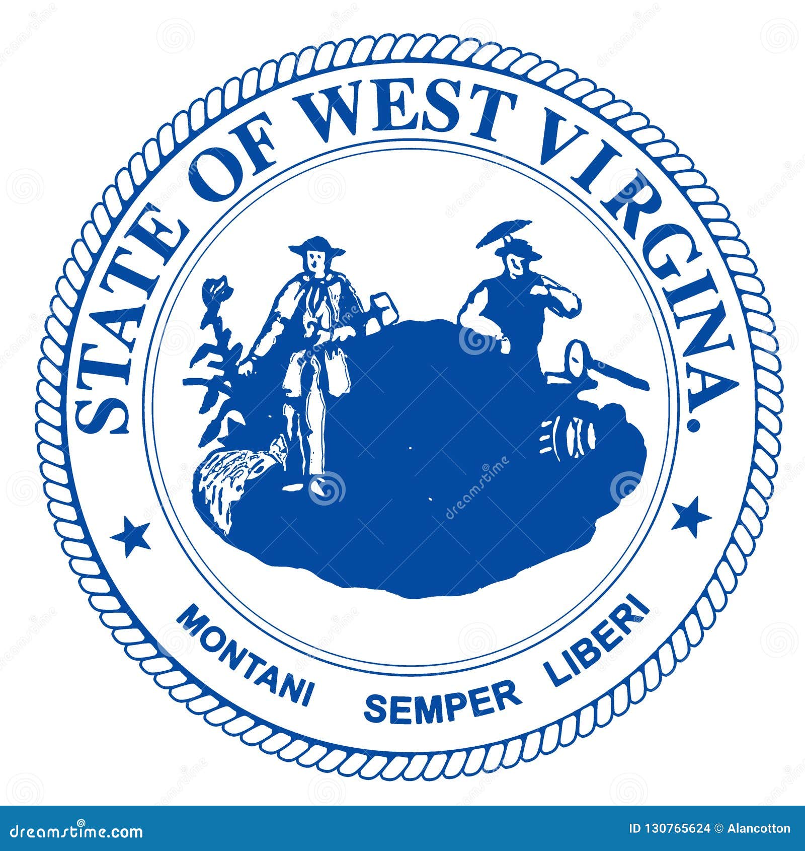 West Virginia State Seal stock illustration. Illustration of graphic ...