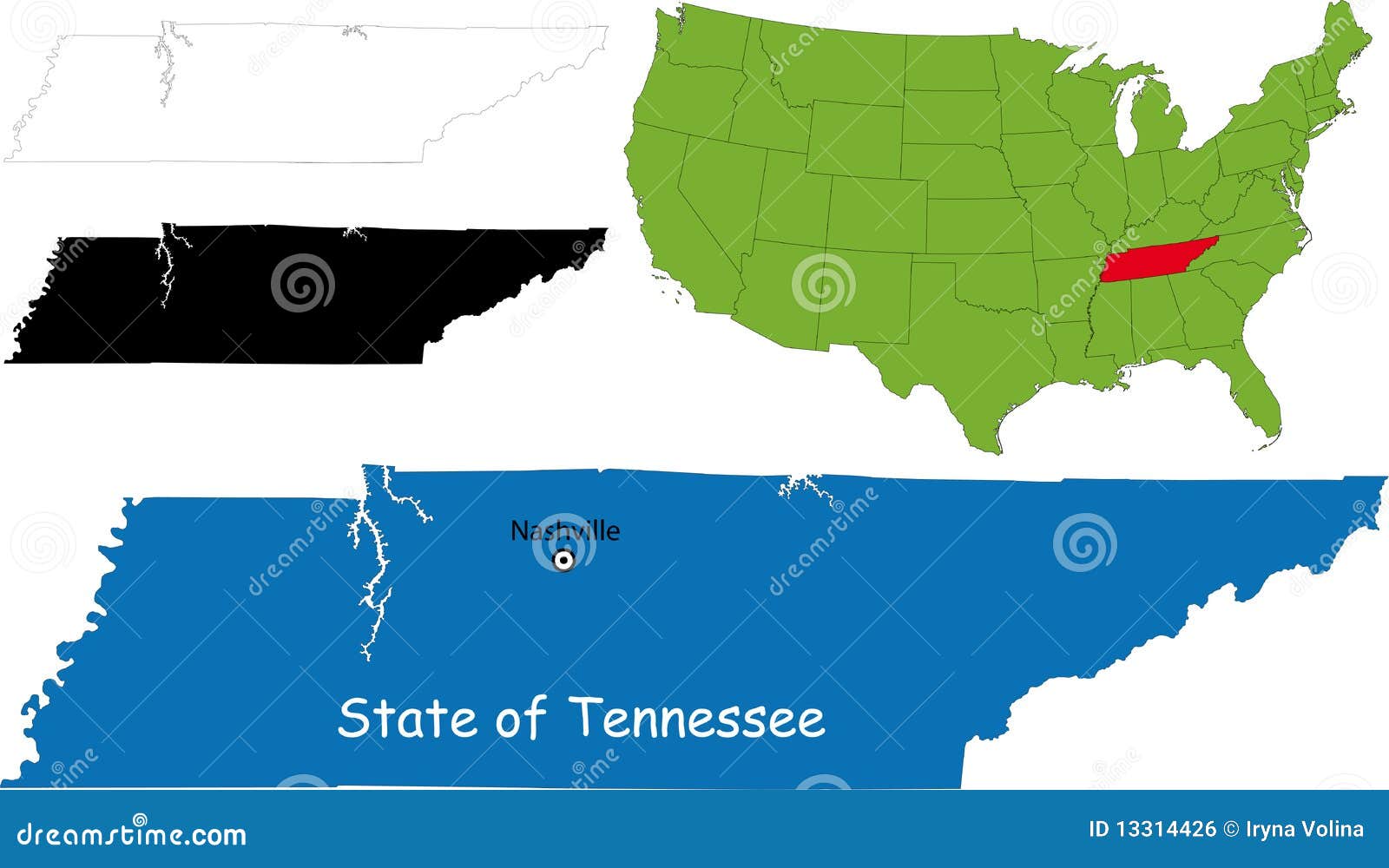 free clipart map of tennessee - photo #48