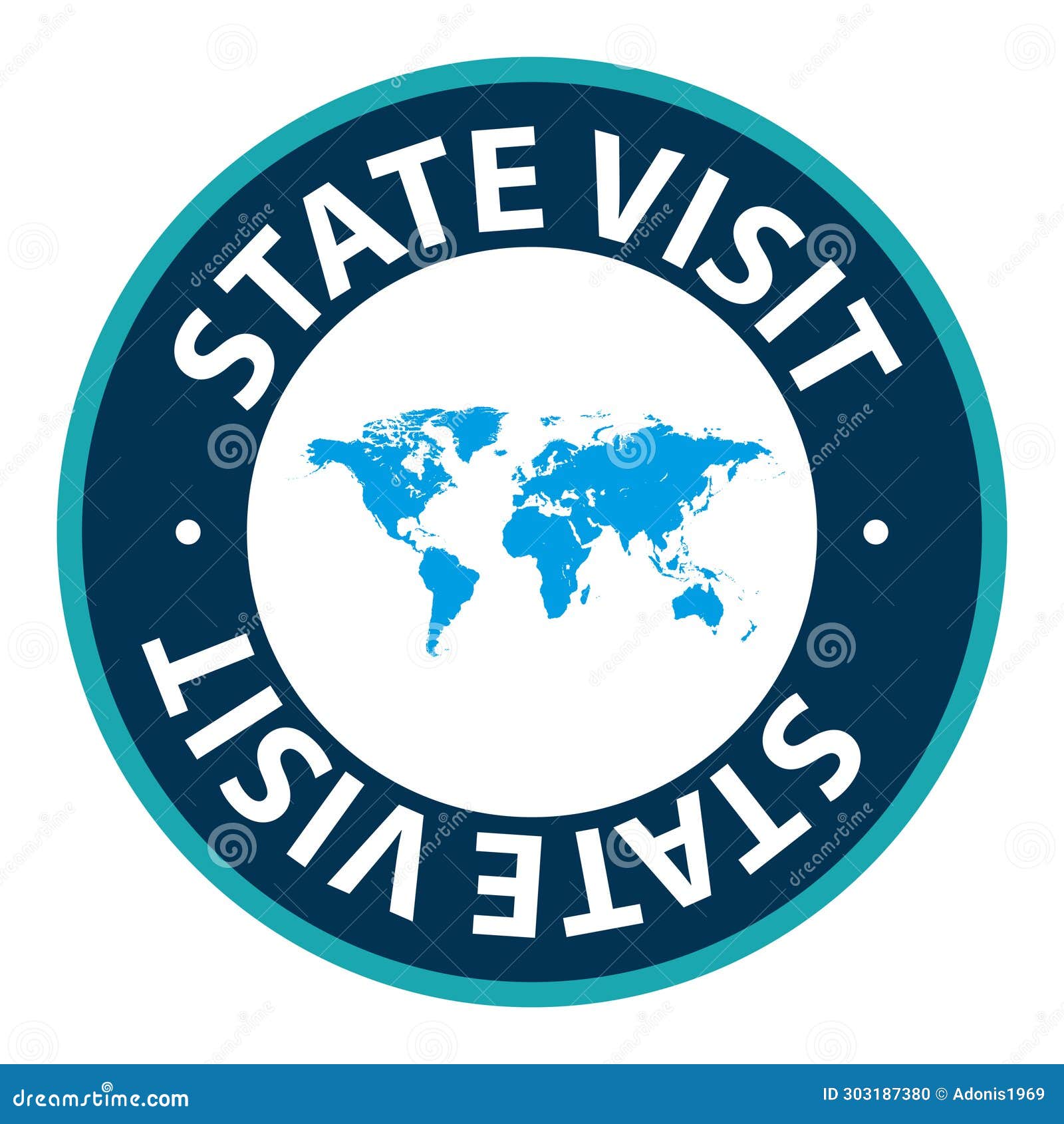 Diplomatic Stamp On White Stock Image 232593709