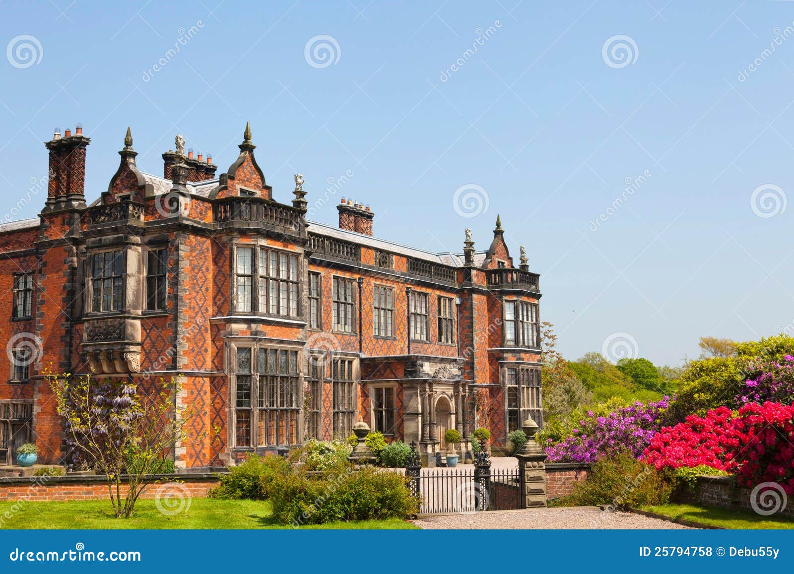 Stately Home in Cheshire, England Stock Photo Image of summer, decorative 25794758