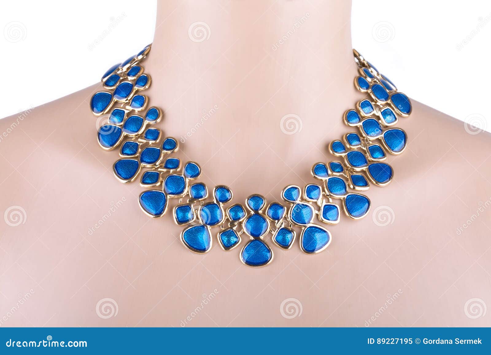 Statement Necklace on a Mannequin Stock Image Image of elegant, gold