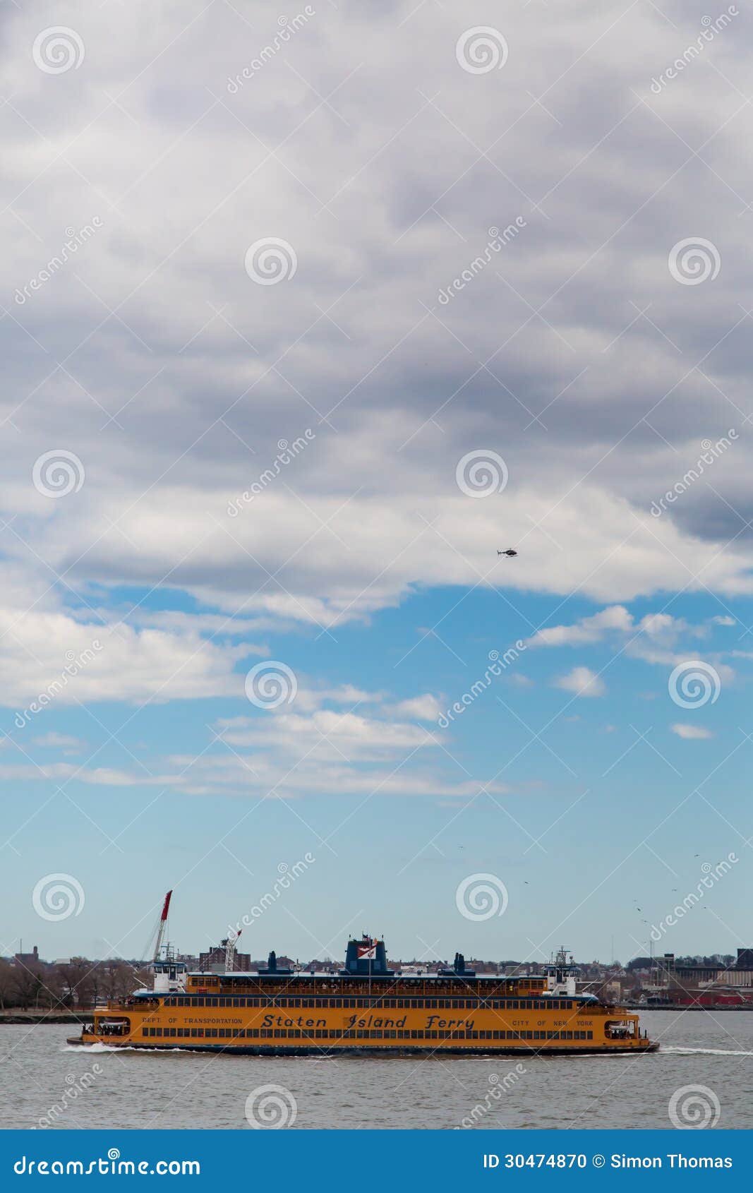Staten Island Ferry immagine editoriale. Immagine di cielo - 30474870