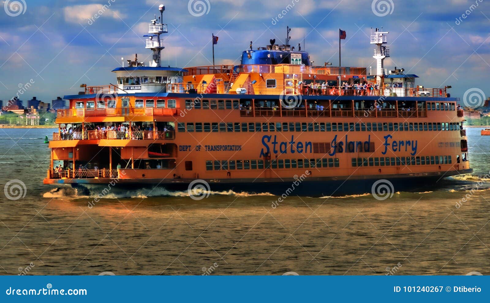 Staten Island Ferry Boat redaktionelles stockfotografie. Bild von ...
