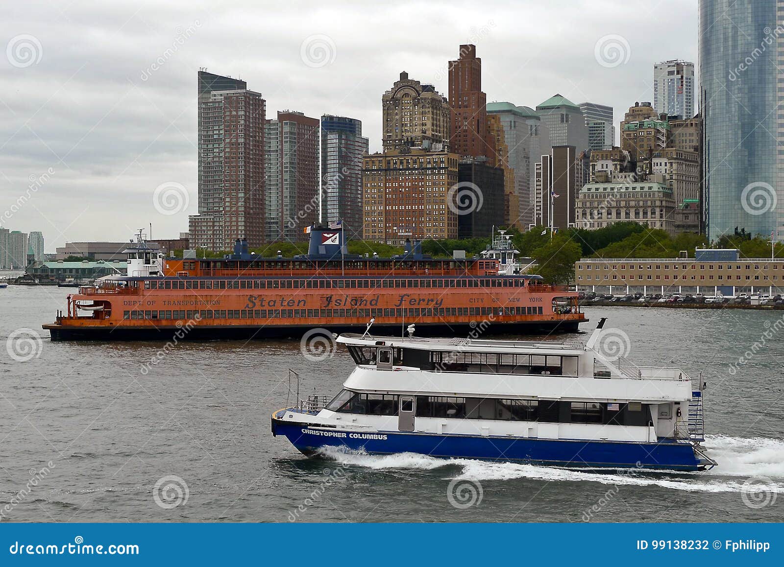 staten island and ny waterway ferry, new york city editorial