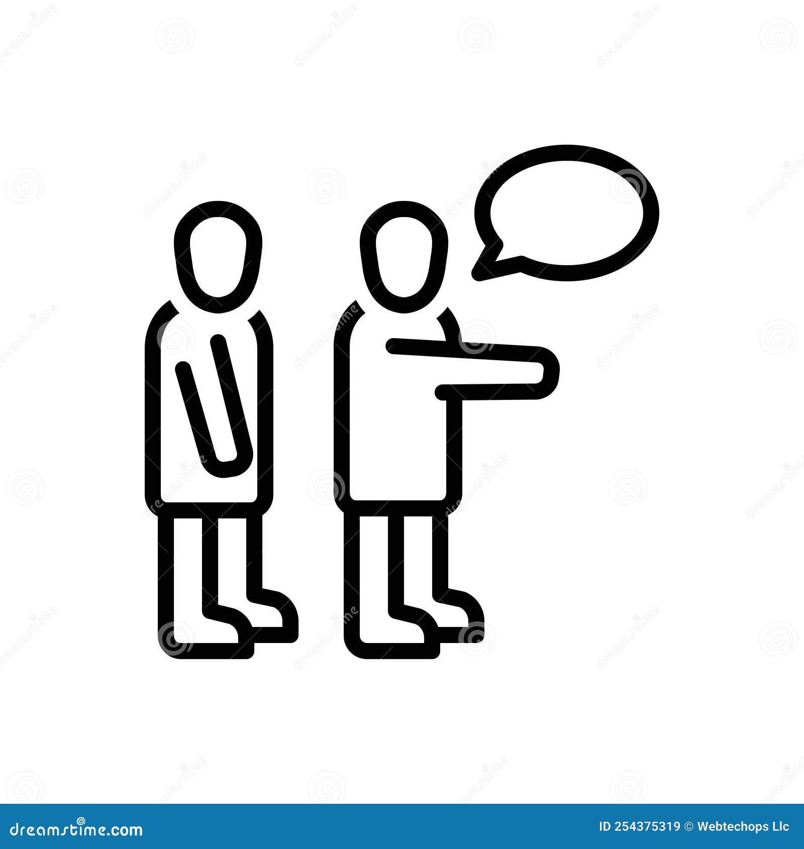 black line icon stating, affirm and articulate