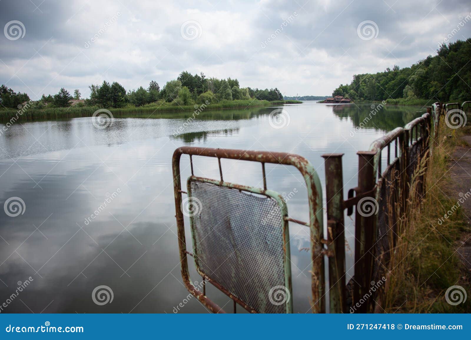 the station for boats in chernobil. 2021