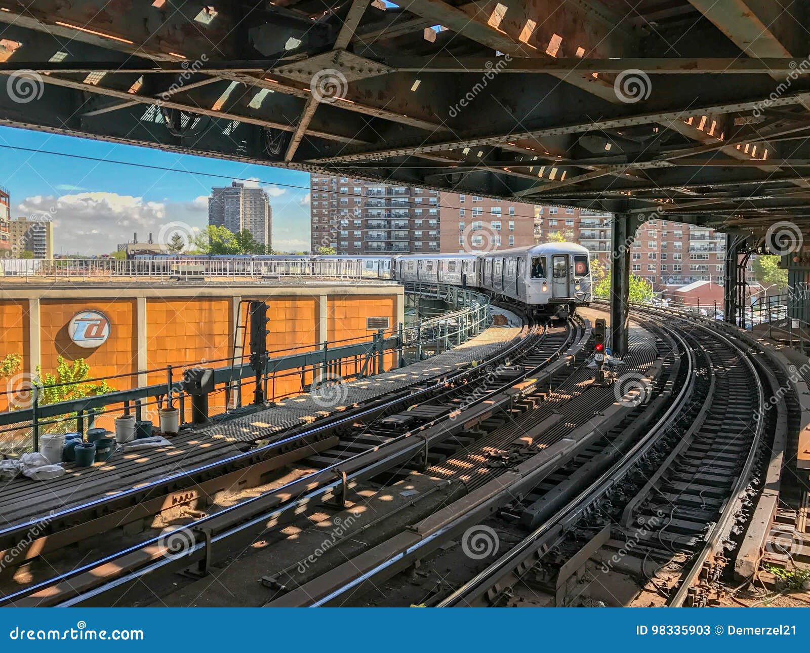 Station De Métro De Brooklyn Photo stock éditorial Image du