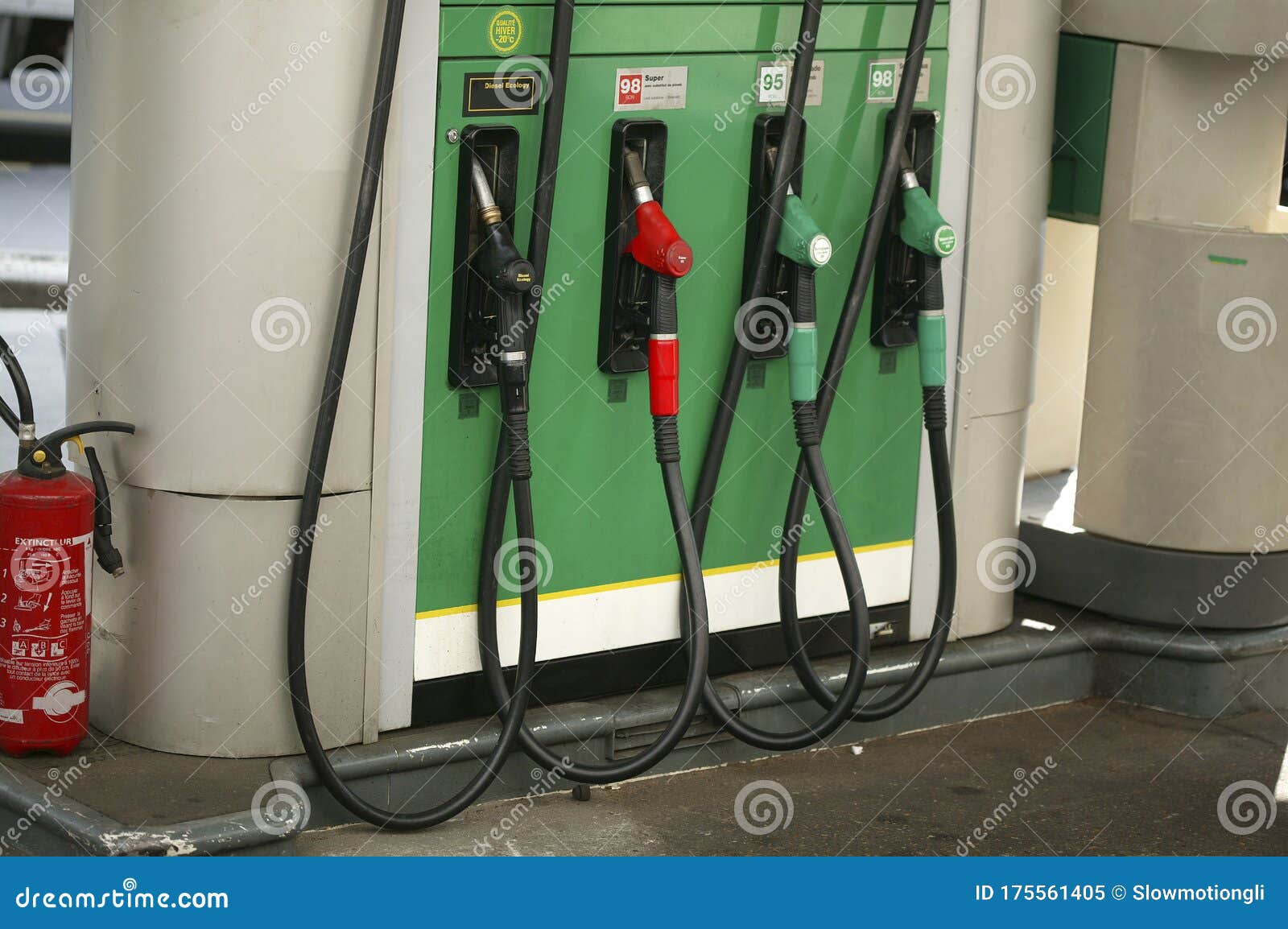 Petrol Station with Fire Extinguisher Editorial Image Image of prevention, outdoors 175561405