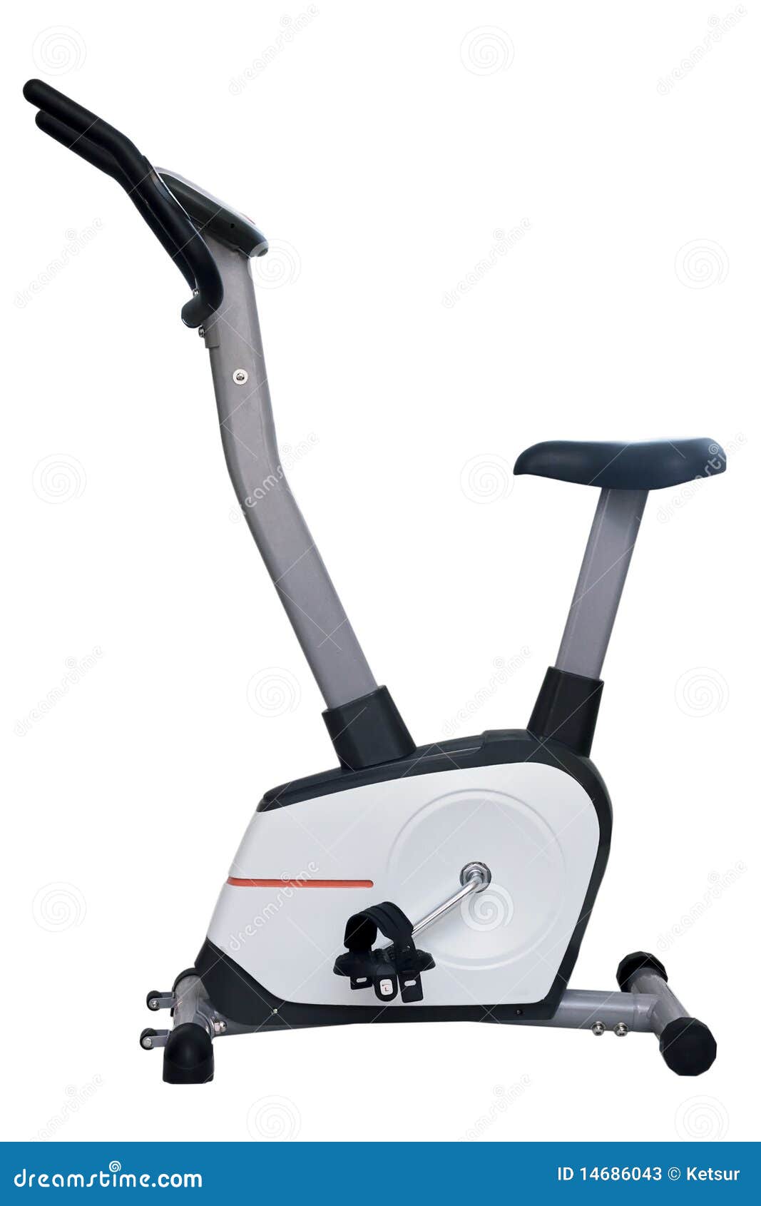 Stationary bicycle stock image. Image of train, handlebar 14686043
