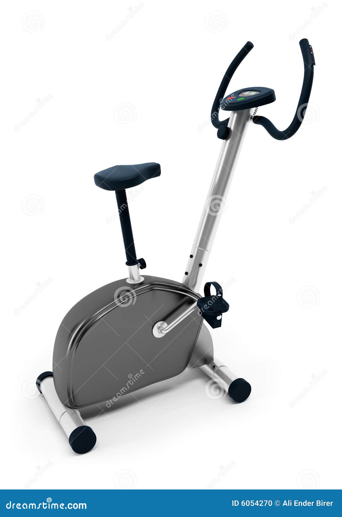 Stationary bicycle stock illustration. Illustration of exercise 6054270