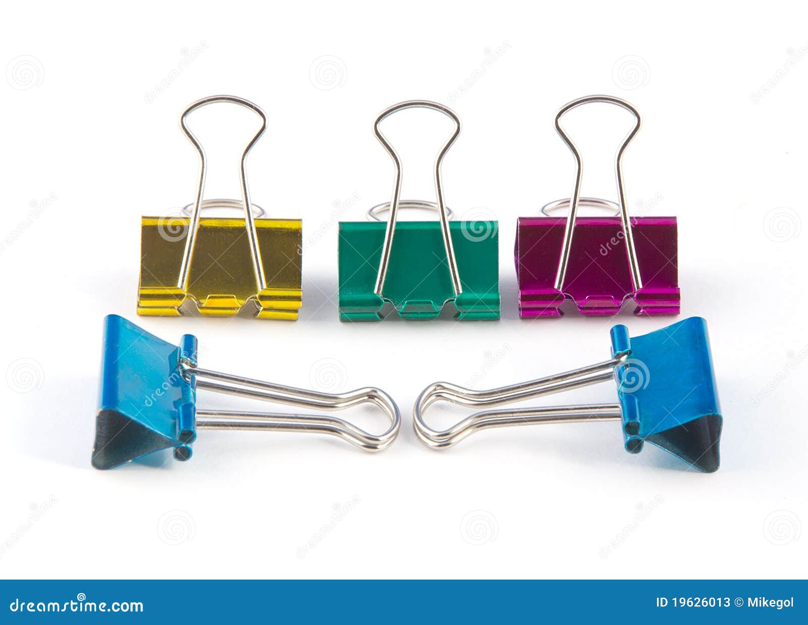 Stationery Clips stock image. Image of work, single, stationery 19626013