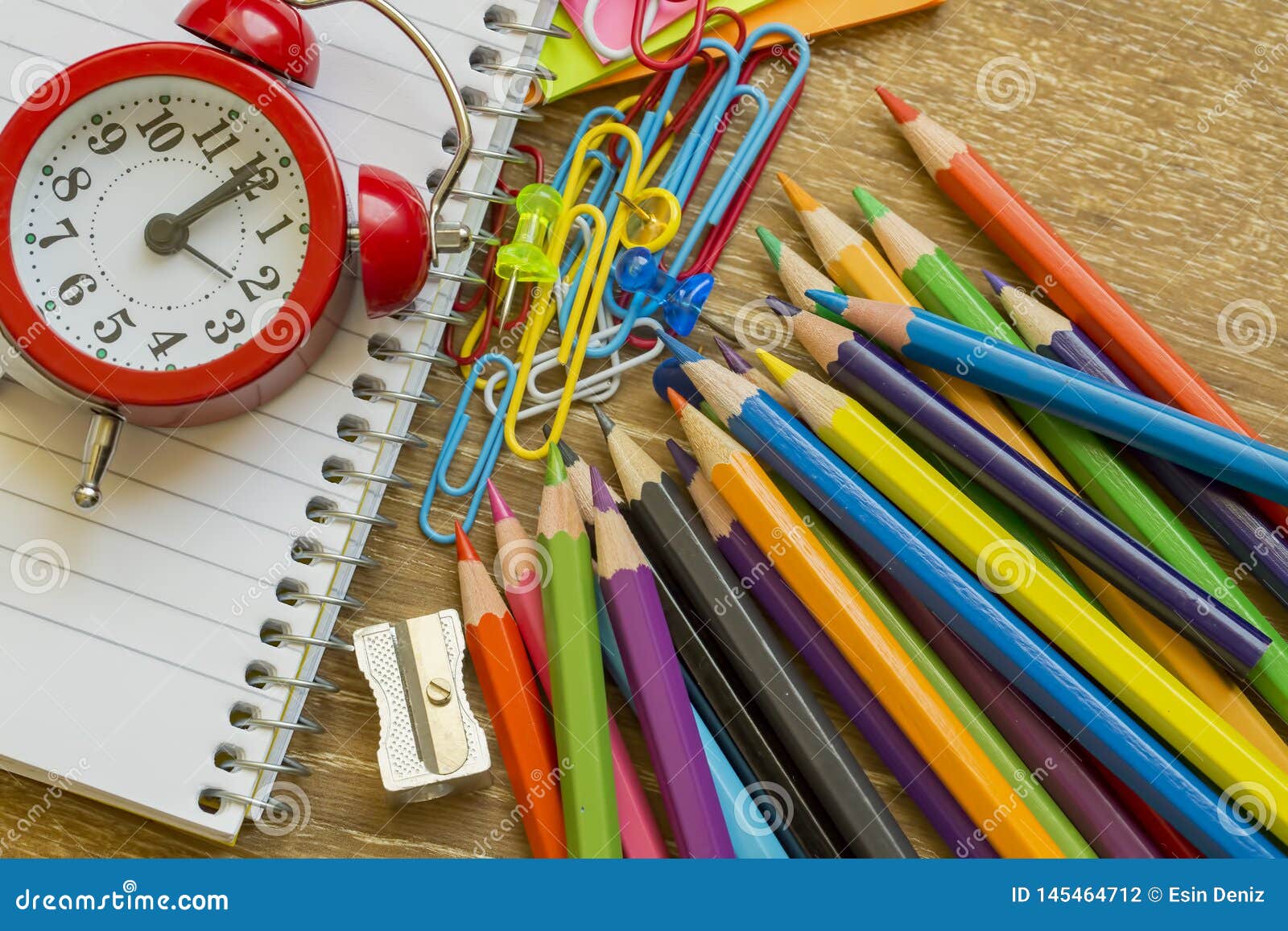 Download Stationery Colorful Writing Tools Accessories Pens Pencils, Color Paper. Back To School. Office ...