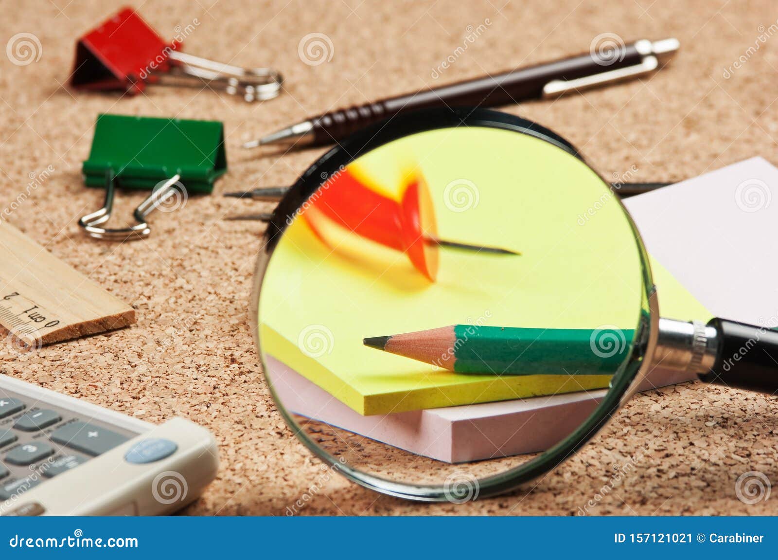 Office Supplies in a Mess on the Table Stock Image Image of pile