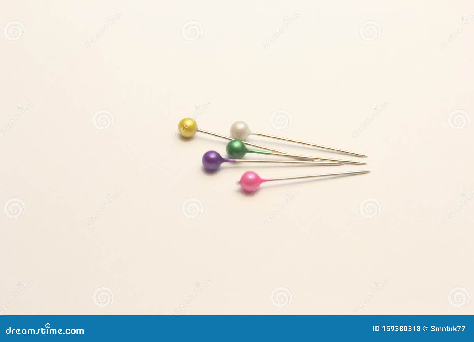 Stationery Pins on a White Background Stock Photo - Image of beautiful ...