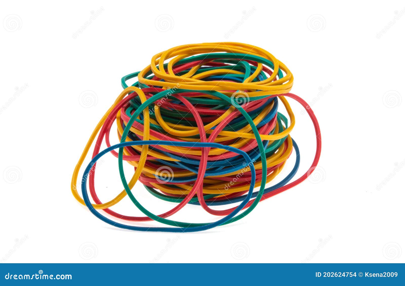 Stationery Rubber Bands Isolated Stock Photo Image of bands, circle